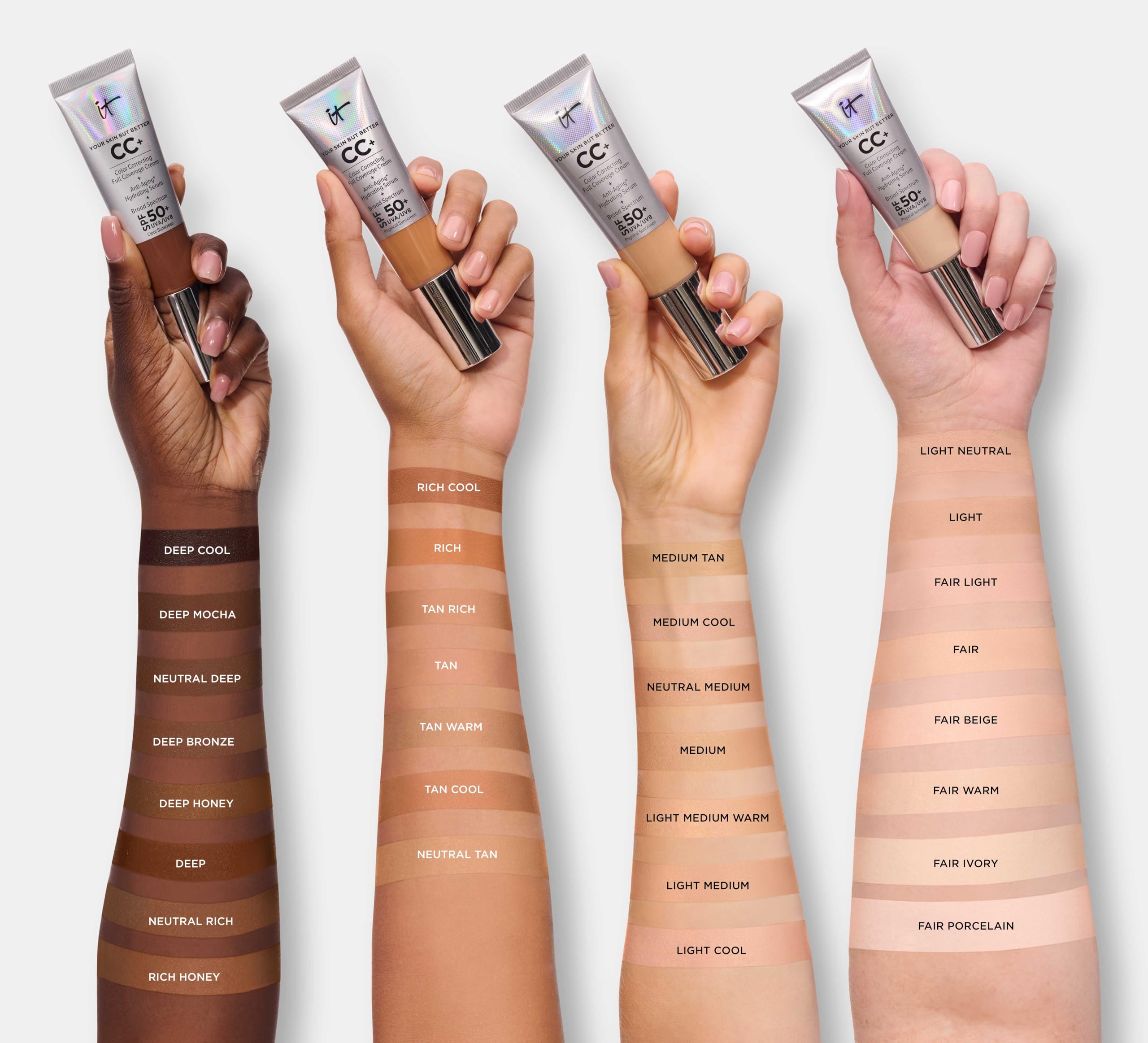 Foto 5 | Base De Maquillaje De Cobertura Total Cc+ Cream It Cosmetics, Spf 50, 30 Ml - Venta Internacional.