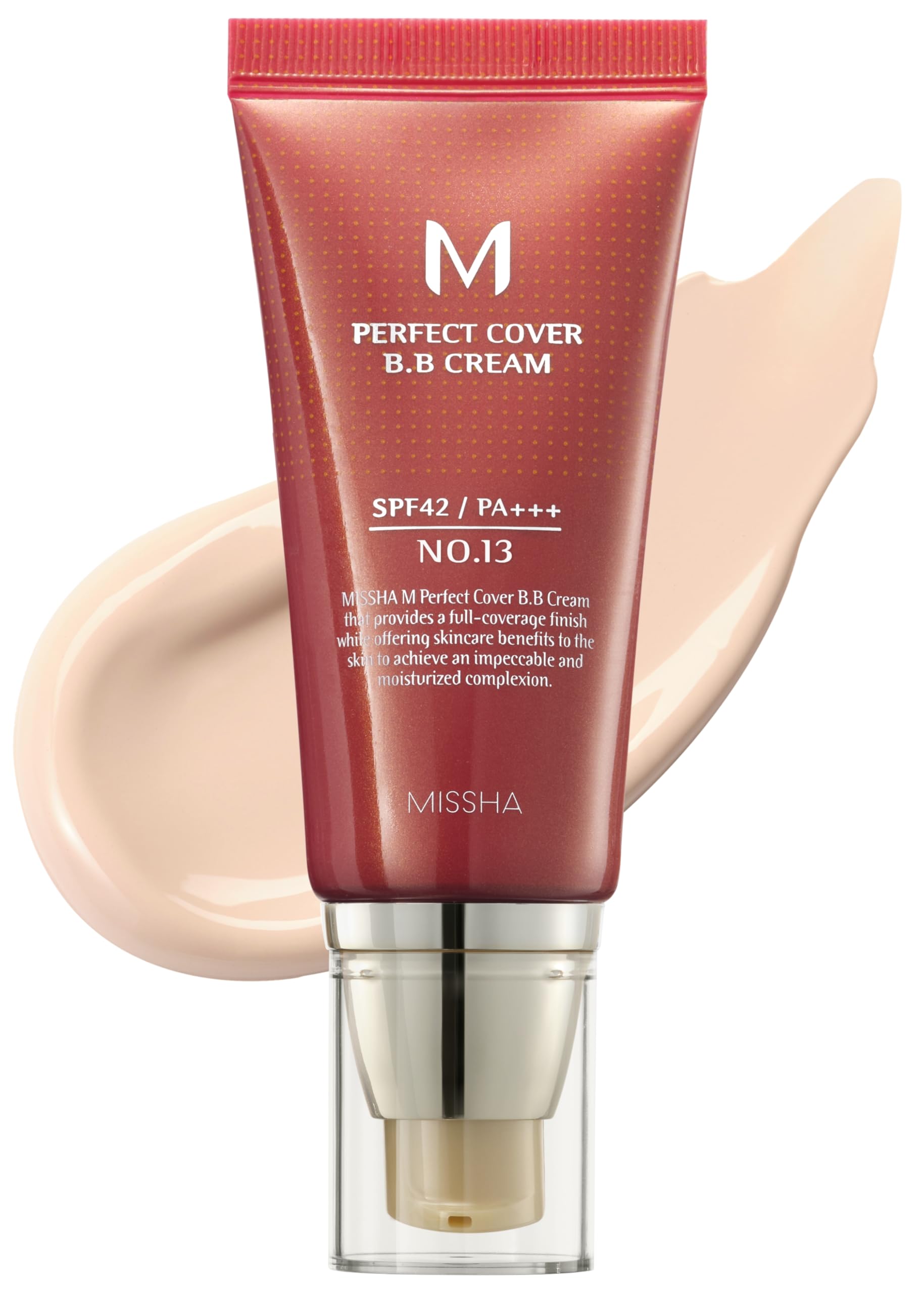 Bb Cream Missha M Perfect Cover N.º 13, Color Beige Brillante, Spf42, 50 Ml - Venta Internacional.