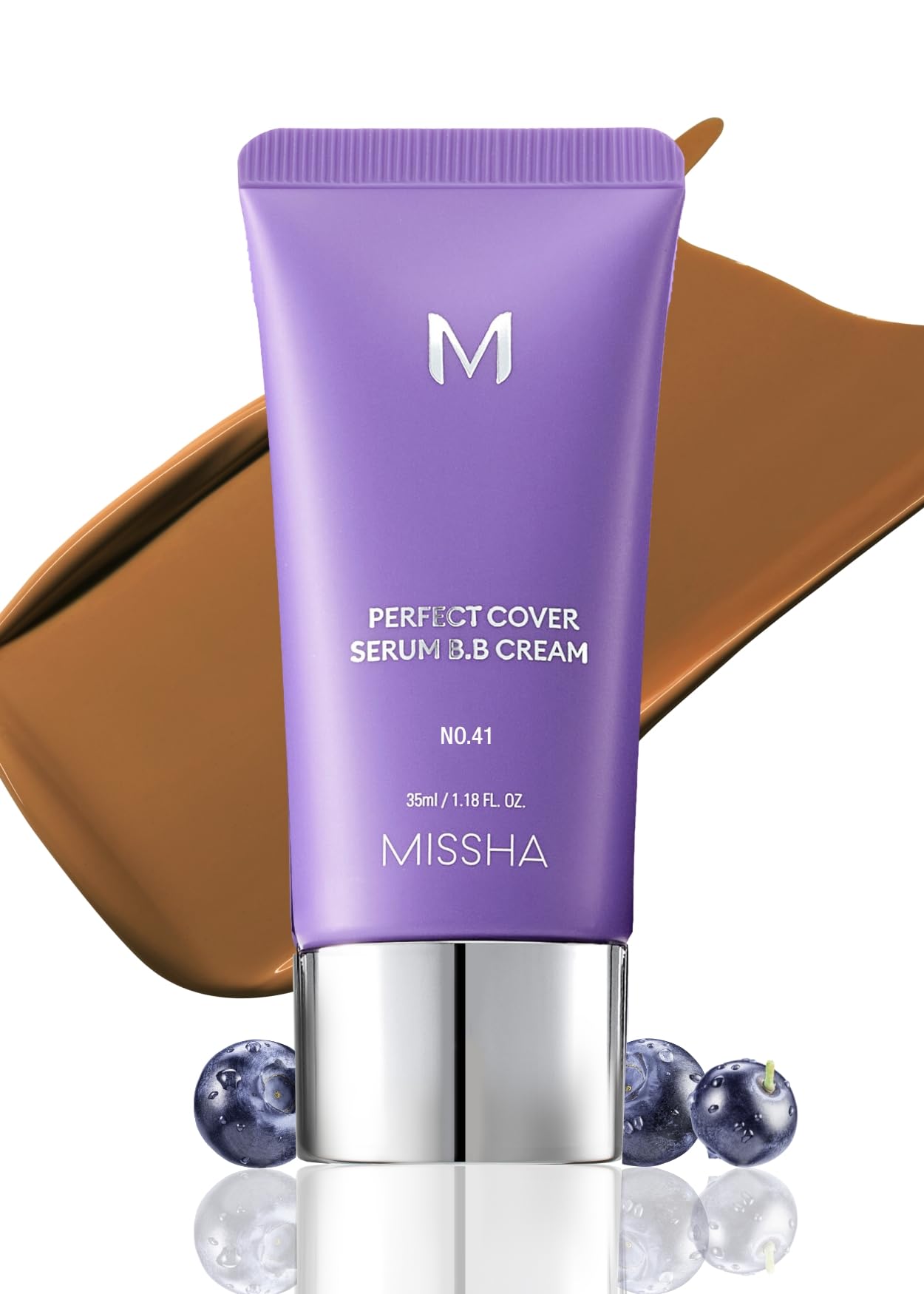 Sérum Bb Cream Missha M Perfect Cover N.º 41, Bronceado Medio, 35 Ml - Venta Internacional.