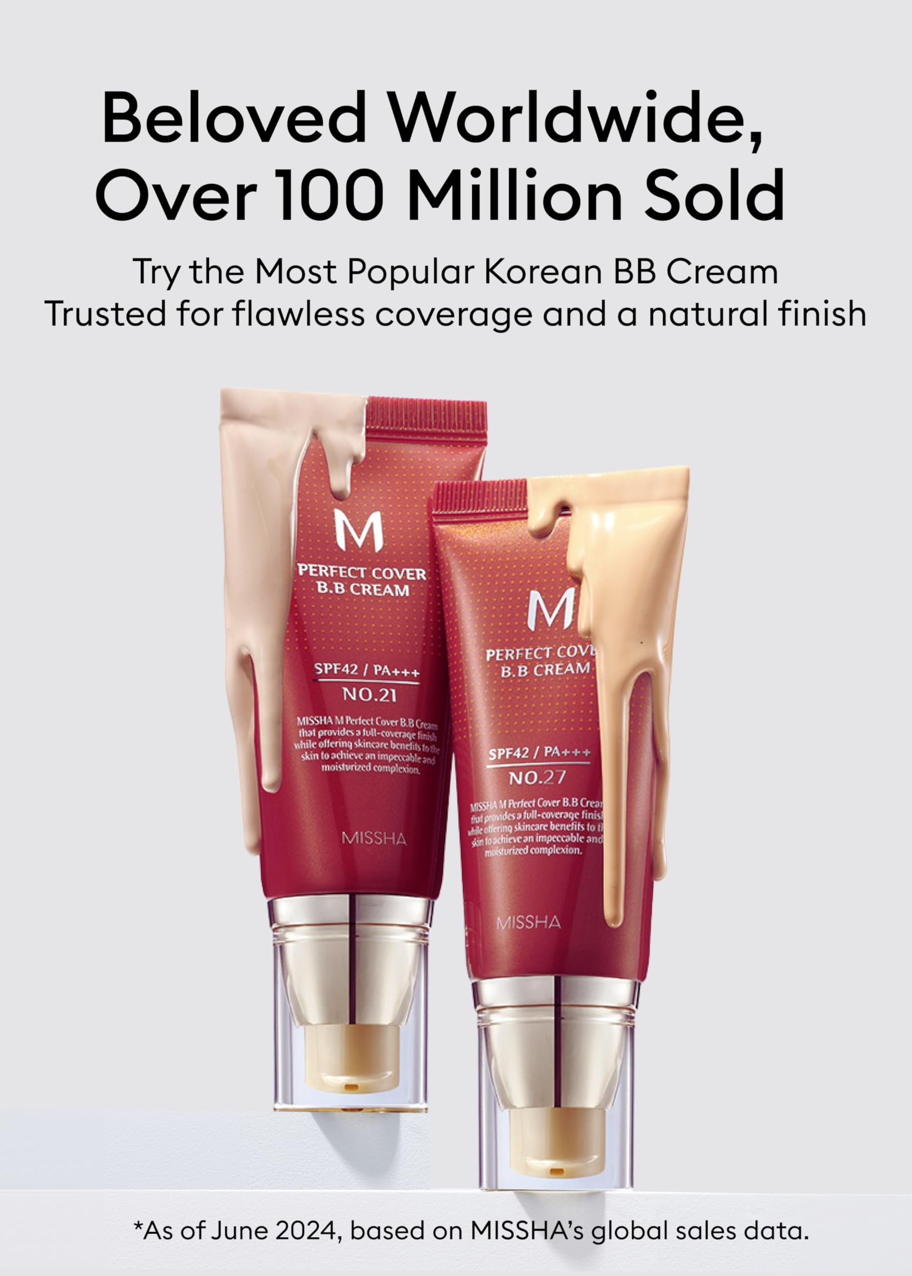 Foto 4 pulgar | Bb Cream Missha M Perfect Cover N.º 21, Color Beige Claro, Spf42, 50 Ml, X2 - Venta Internacional.