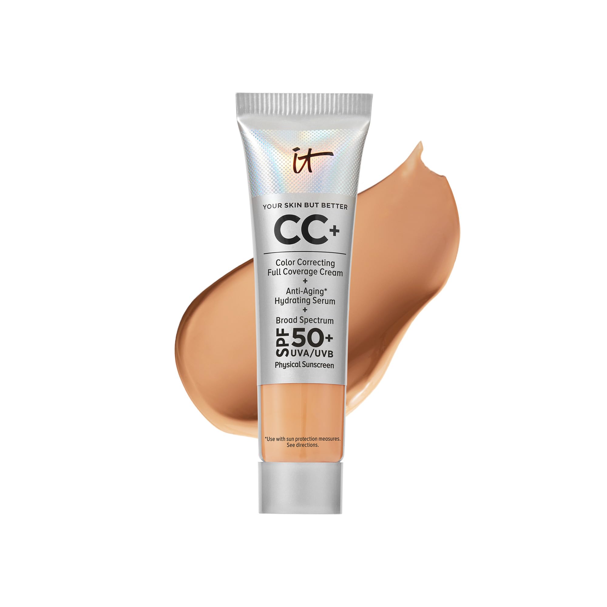 Base De Maquillaje De Cobertura Total Cc+ Cream It Cosmetics, Spf 50, 12 Ml - Venta Internacional.