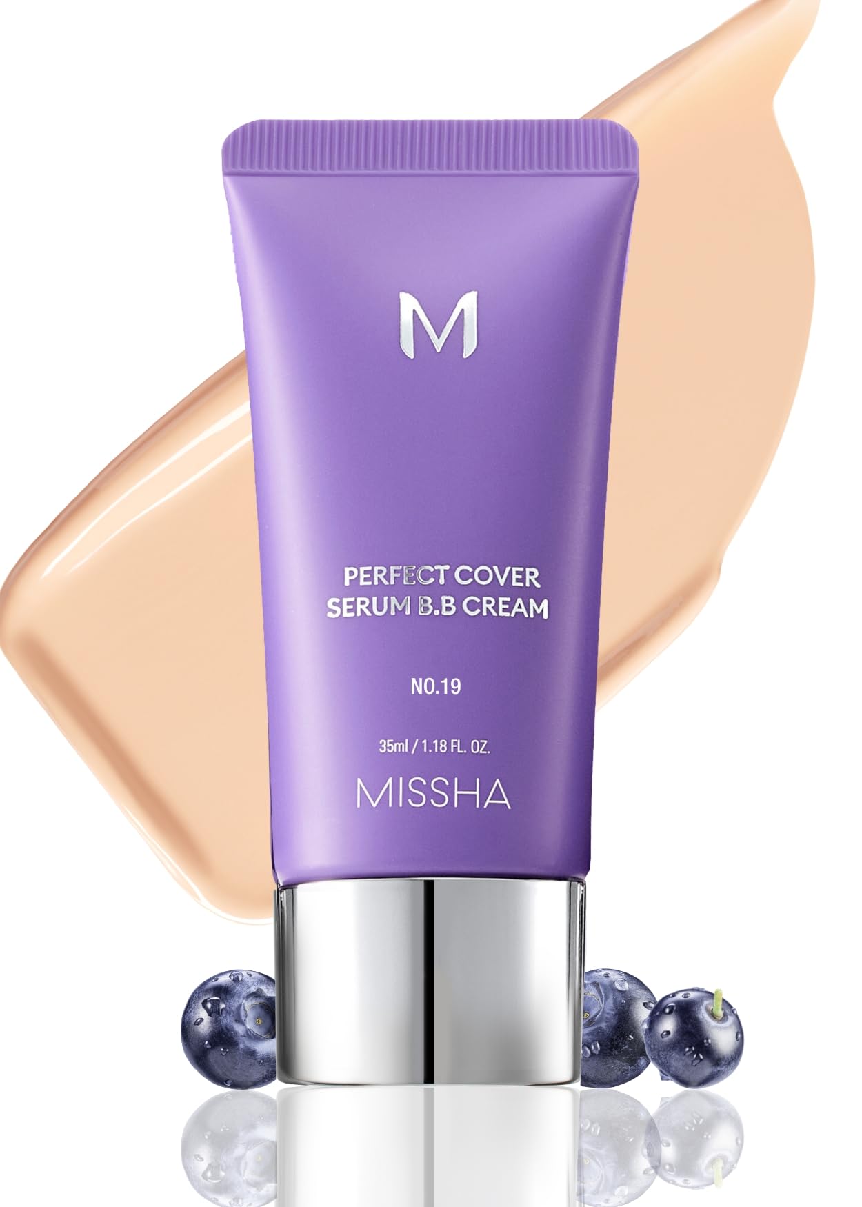 Sérum Bb Cream Missha M Perfect Cover N.º 19, 35 Ml, Color Marfil - Venta Internacional.