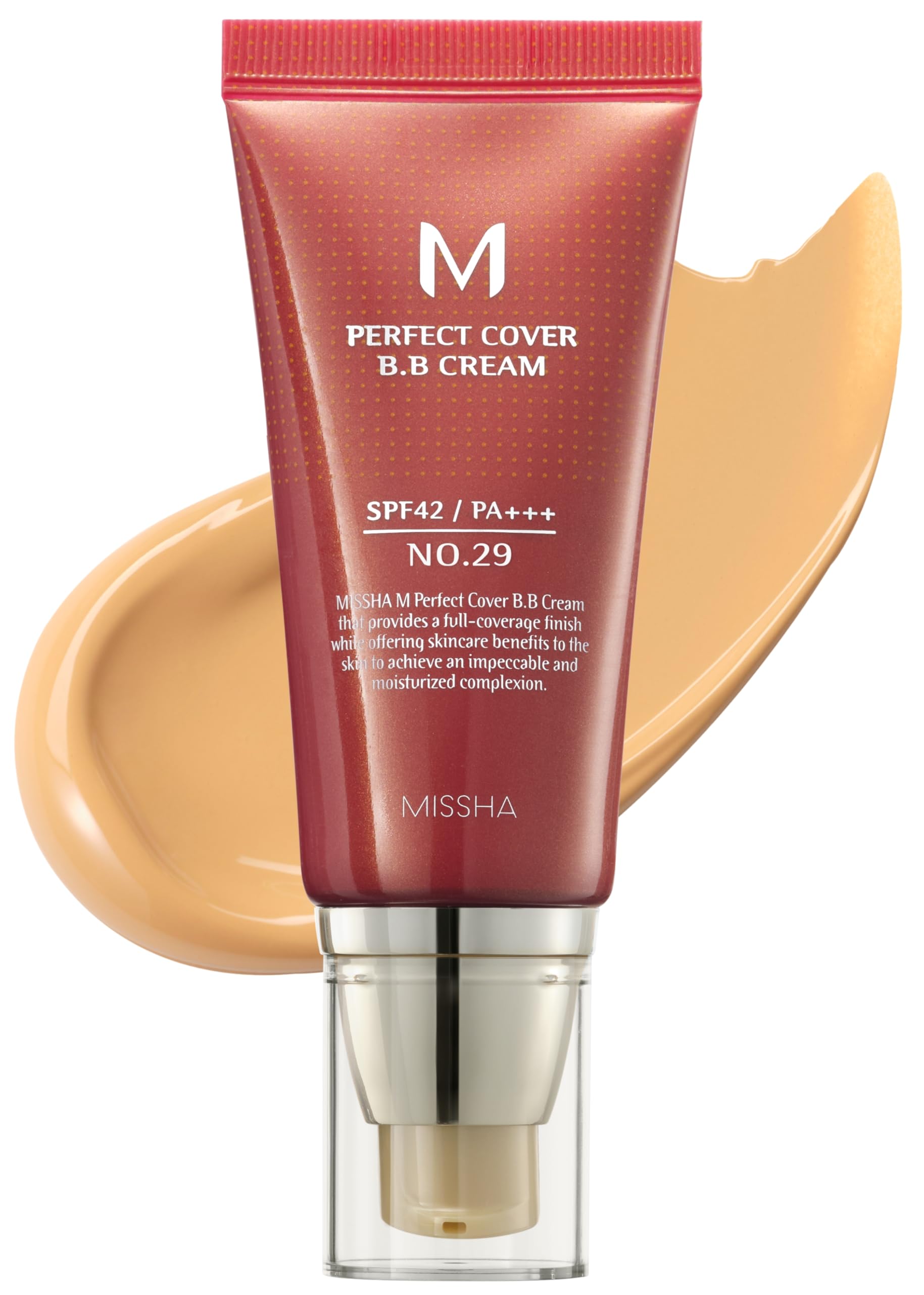 Crema Bb Missha M Perfect Cover N.º 29, Color Beige Caramelo, 50 Ml - Venta Internacional.