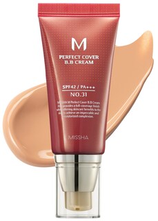 Foto 1 | Crema Bb Missha M Perfect Cover N.º 31, Color Beige Dorado, 50 Ml, Spf42 - Venta Internacional.