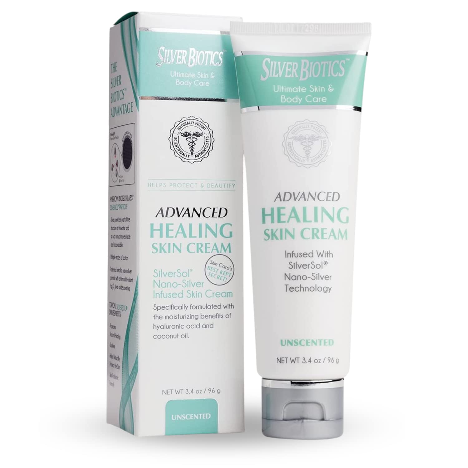 Loción Y Crema American Biotech Labs Silver Biotics 100 Ml - Venta Internacional.