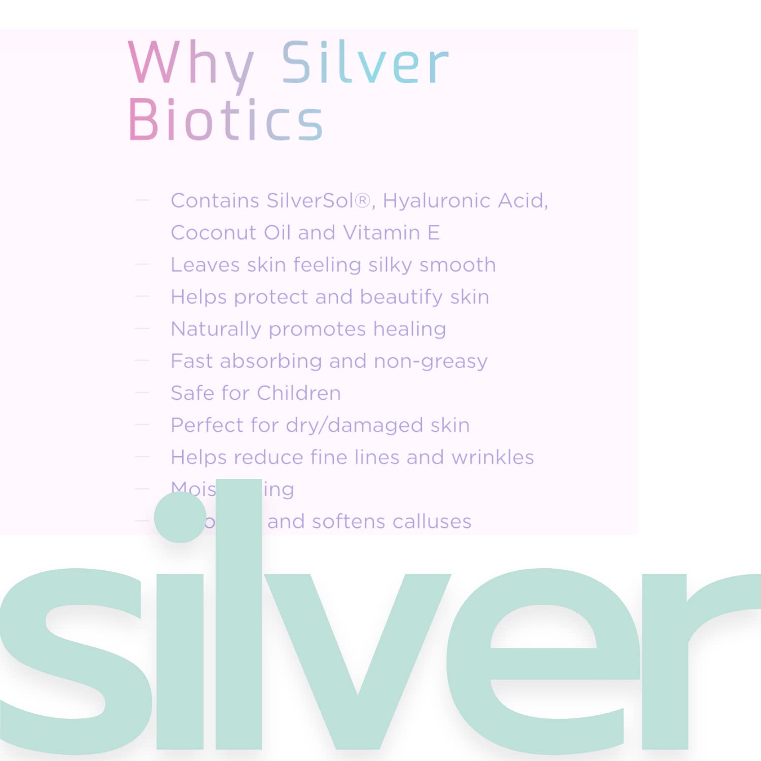 Foto 4 pulgar | Loción Y Crema American Biotech Labs Silver Biotics 100 Ml - Venta Internacional.