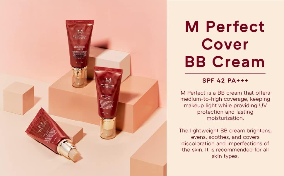 Foto 3 pulgar | Bb Cream Missha M Perfect Cover N.º 13  Color Beige Brillante  50 Ml  Spf42 - Venta Internacional.
