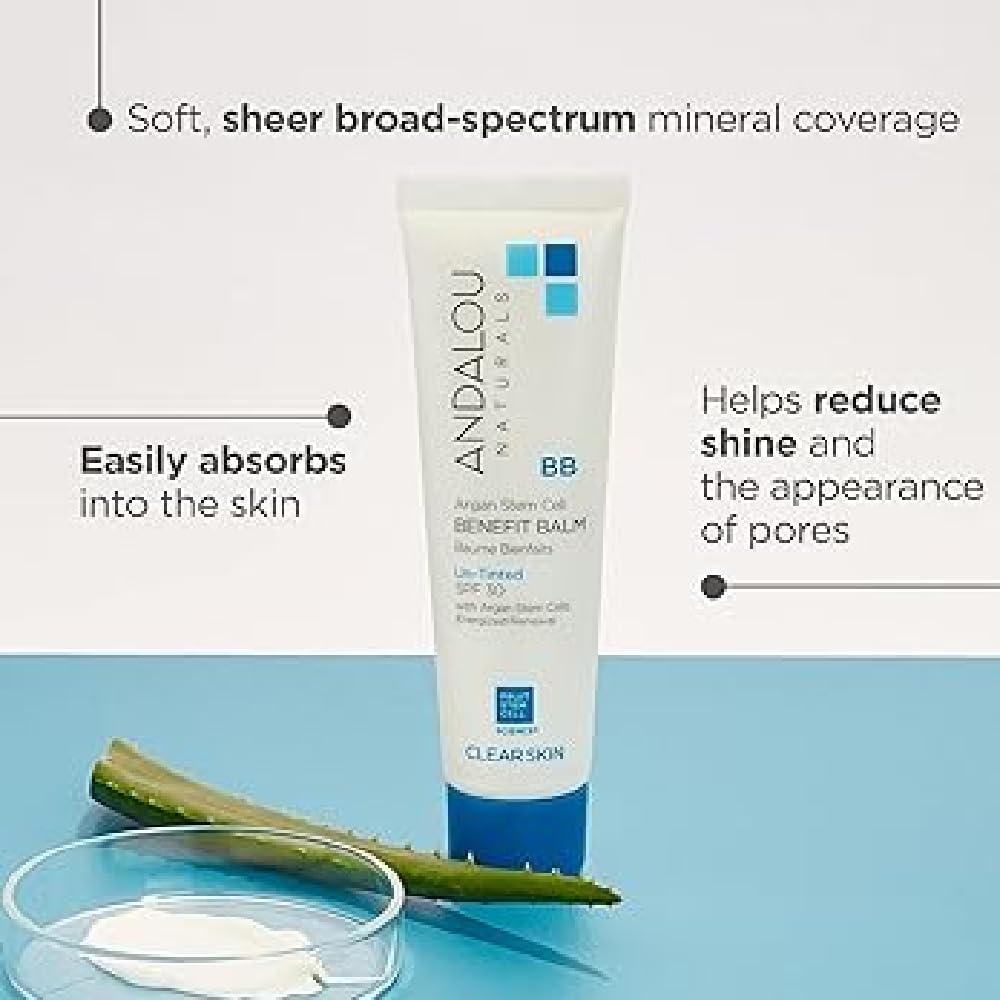 Foto 3 pulgar | Crema Bb Andalou Naturals Clear Skin Con Células Madre De Argán Spf30  60 Ml - Venta Internacional.