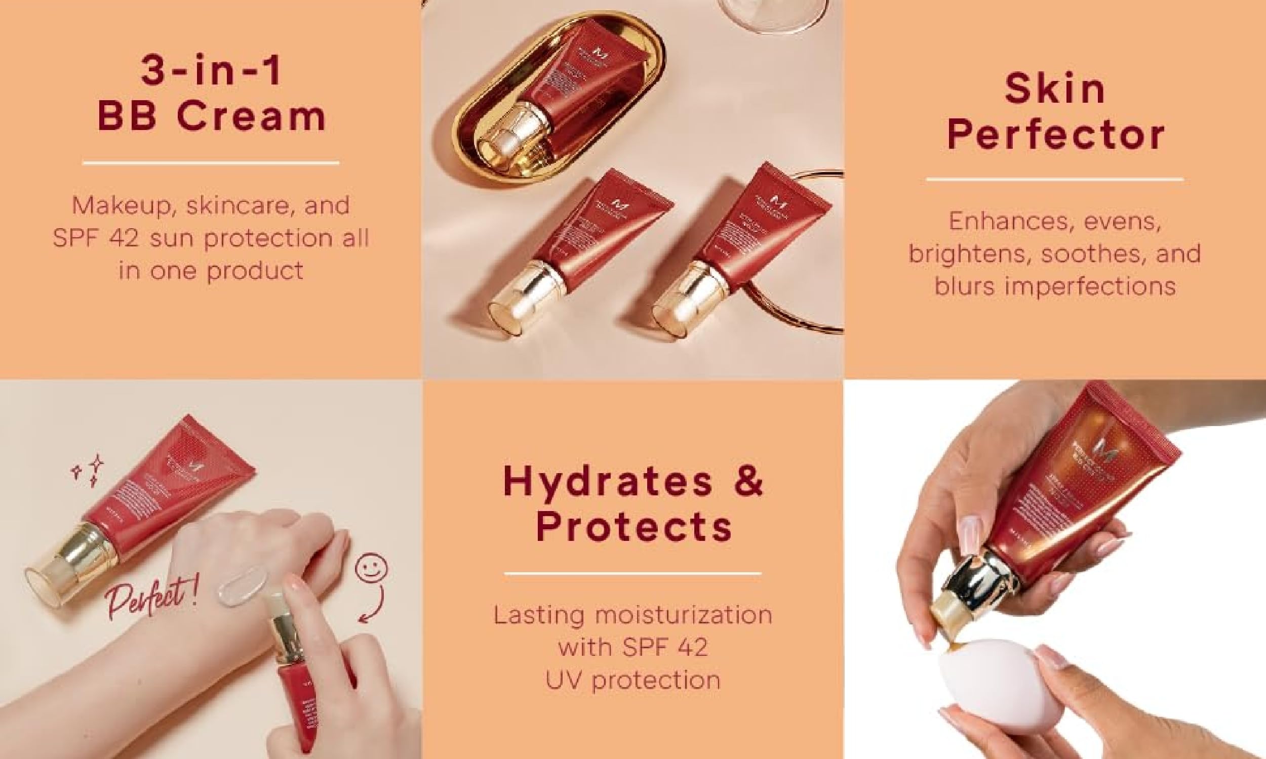 Foto 4 pulgar | Crema Bb Missha M Perfect N.º 23  Color Beige Natural  Spf42  50 Ml - Venta Internacional.