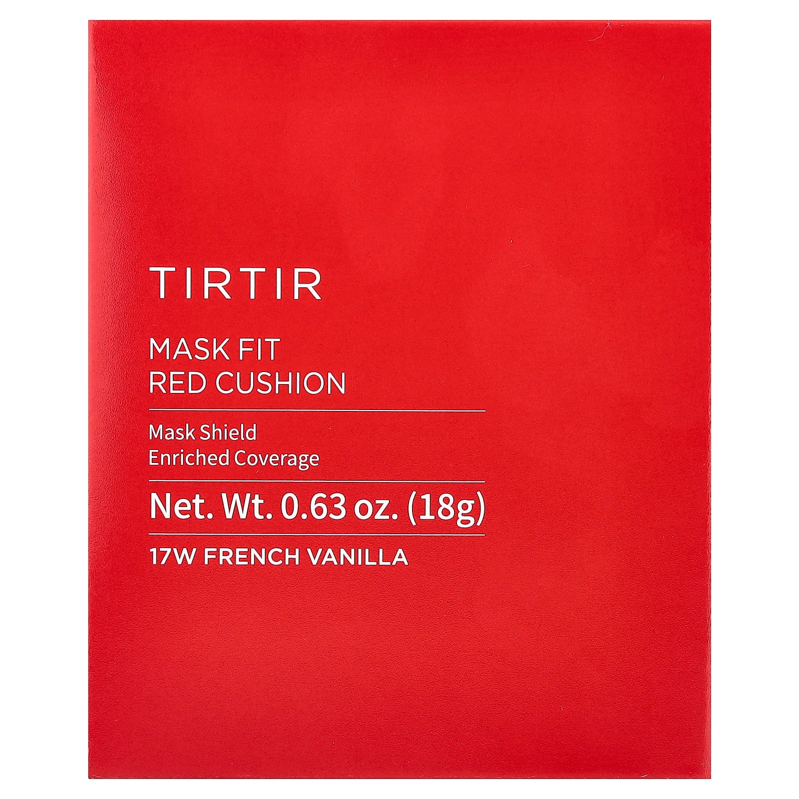 Foto 3 pulgar | Mascarilla Cushion Tirtir  Color Rojo  17 W  Vainilla Francesa  18 G - Venta Internacional.