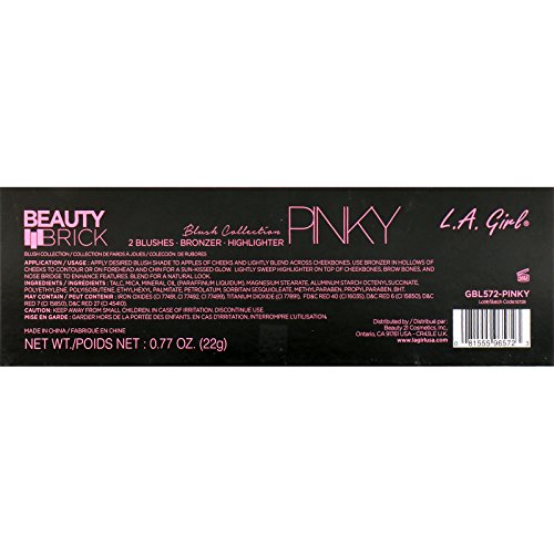 Foto 4 | Colección De Coloretes L.a. Girl Beauty Brick, Color Rosa, 1 - Venta Internacional.