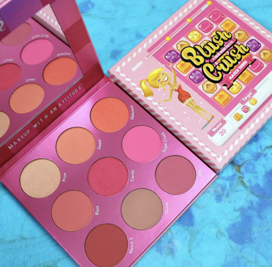 Foto 4 pulgar | Rubor Rude Cosmetics Blush Crush Match Three