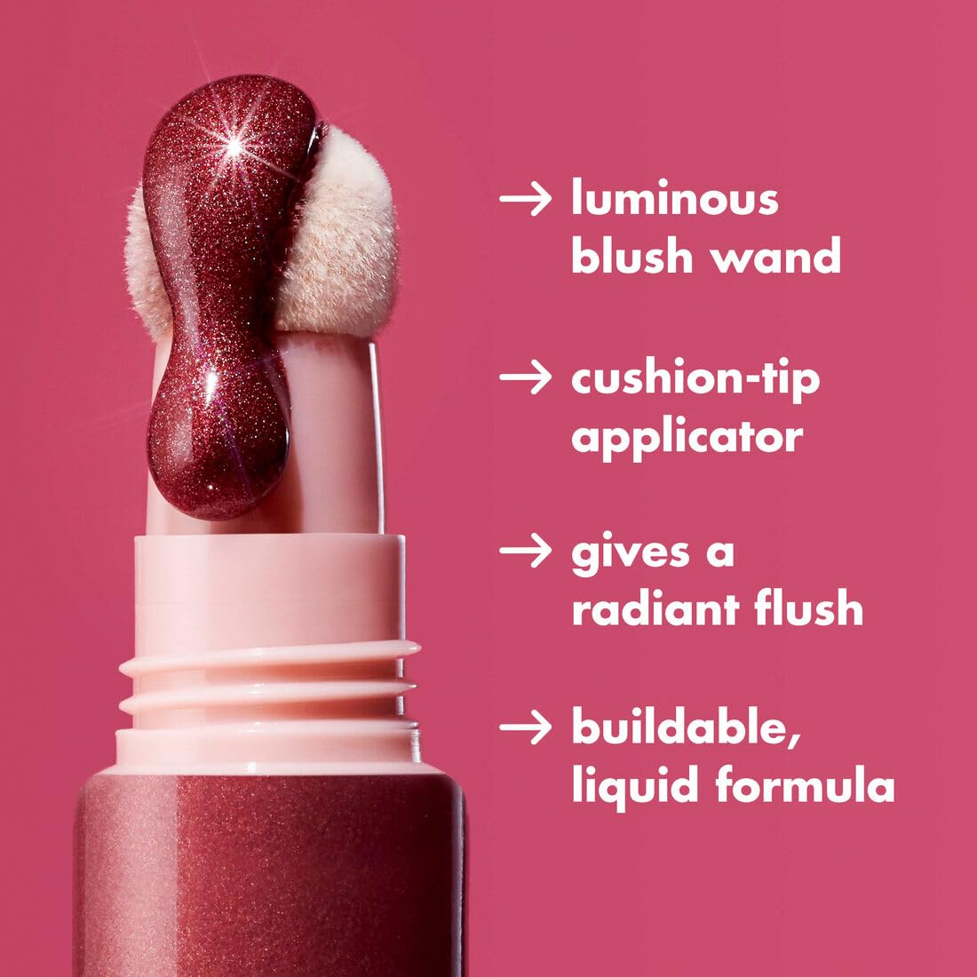 Foto 4 pulgar | Blush E.l.f. Halo Glow Beauty Wand, Escualano Líquido, Vegano - Venta Internacional.