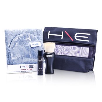 Foto 2 | Kit H E Minerals: Bálsamo Labial SPF 15 + Cepillo Facial + Guante de Lavado + Bolsa - Venta Internacional