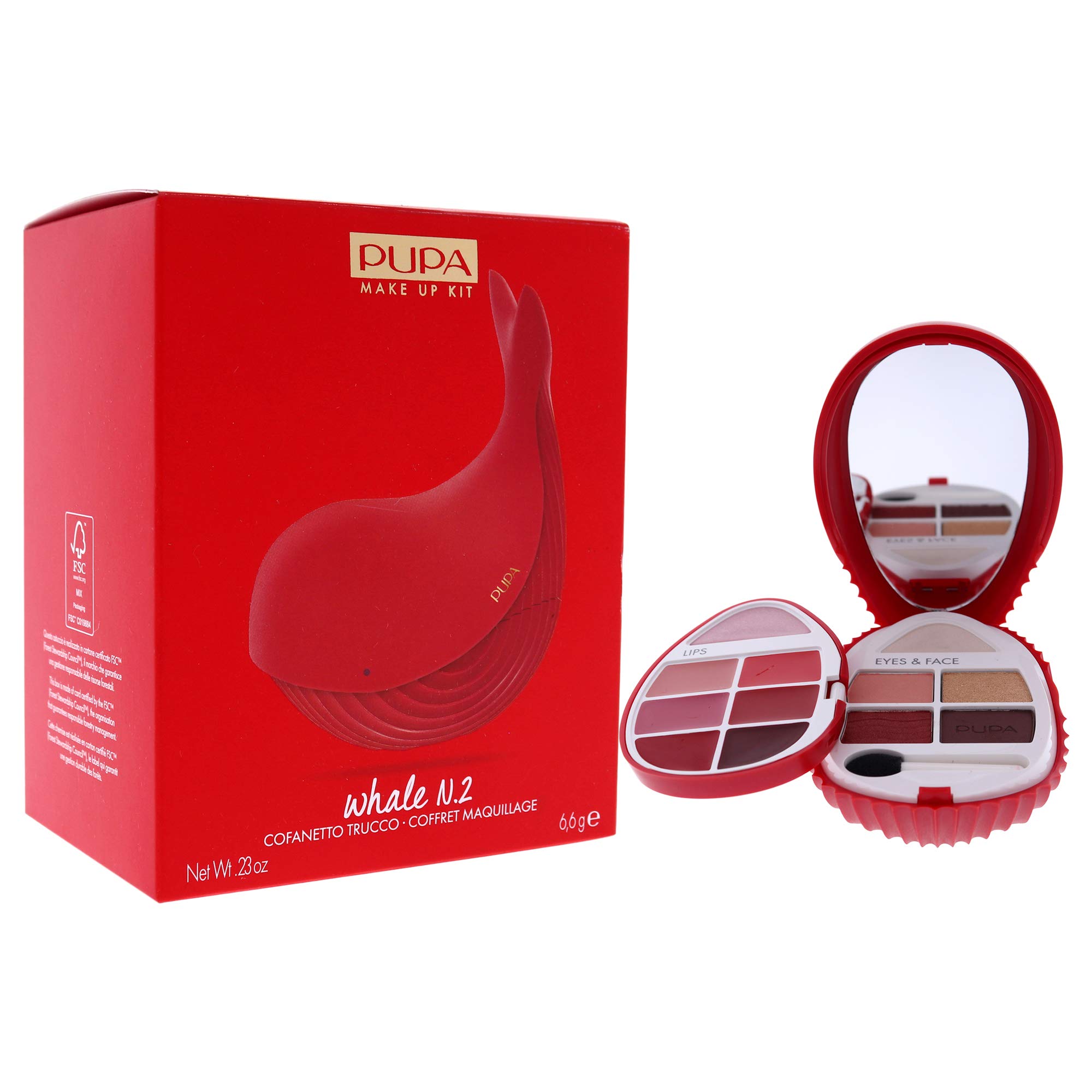 Foto 4 pulgar | Set de Maquillaje Pupa Milano Whale 2 All-in-One 6.6 g 003 Red - Venta Internacional