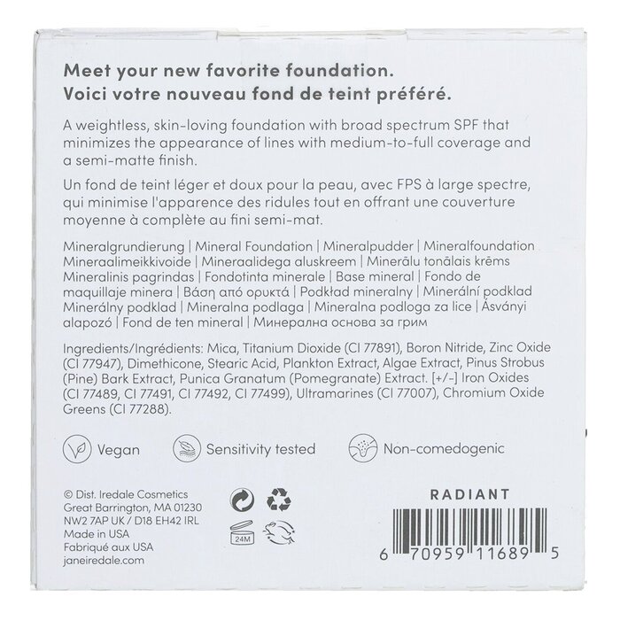 Foto 4 pulgar | Recambio de Base Mineral SPF 20 Jane Iredale PurePressed BA - Protección UVA/B - Venta Internacional