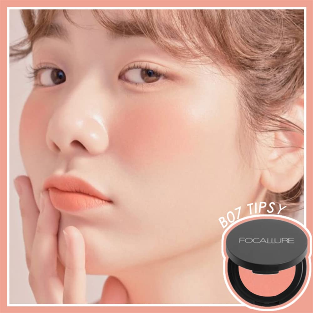 Foto 3 pulgar | Colorete Focallure Sedoso Para Rostro Prensado Con Alto Contenido De Pigmento, 3,5 G - Venta Internacional.
