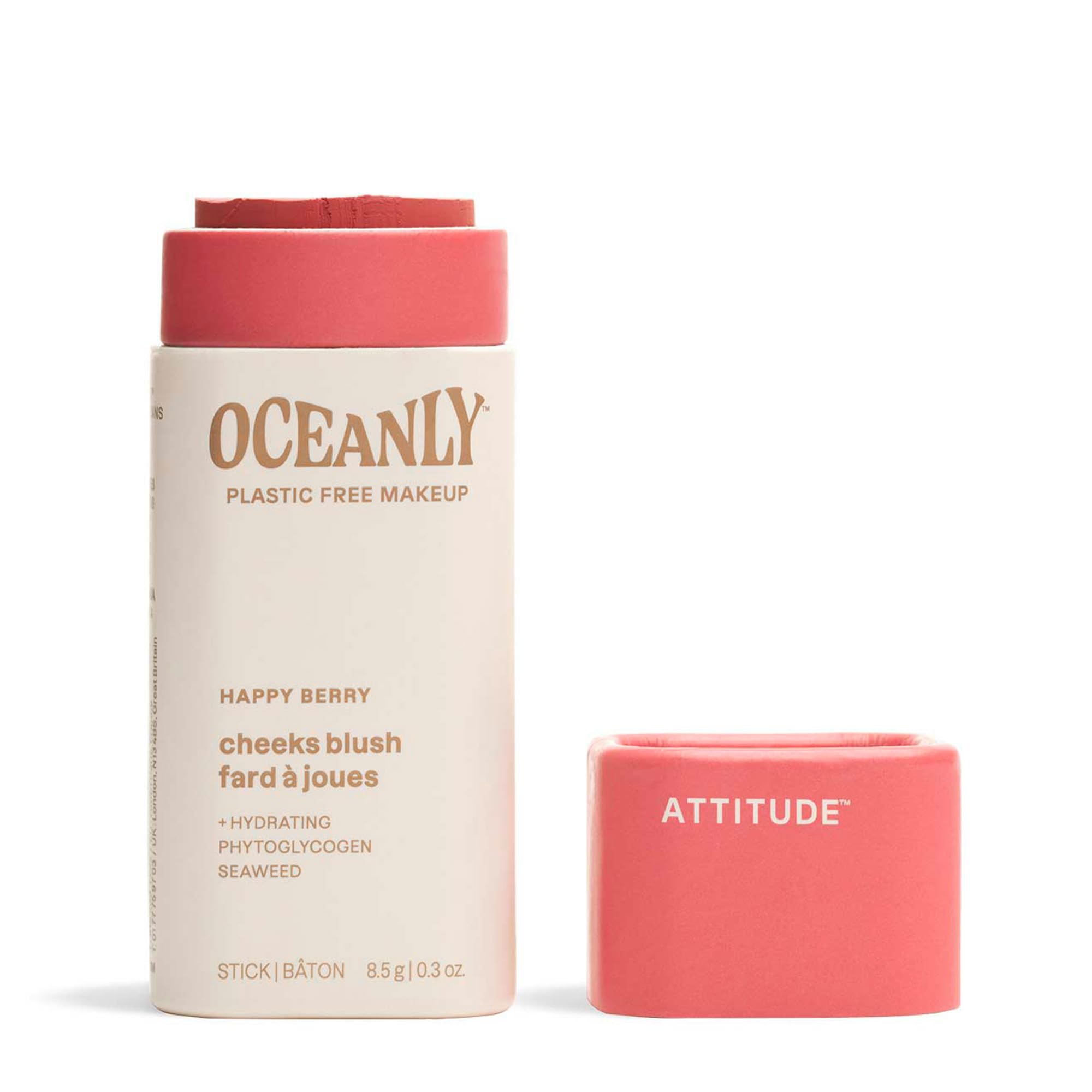 Blush Stick Attitude Oceanly, Sin Plástico, Ligero, 8 Ml - Venta Internacional.