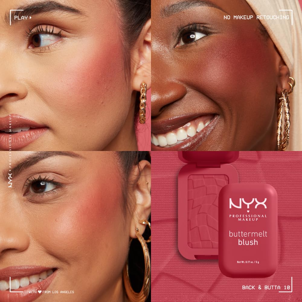 Foto 7 pulgar | Colorete En Polvo Nyx Professional Makeup Buttermelt Back And Butta - Venta Internacional.