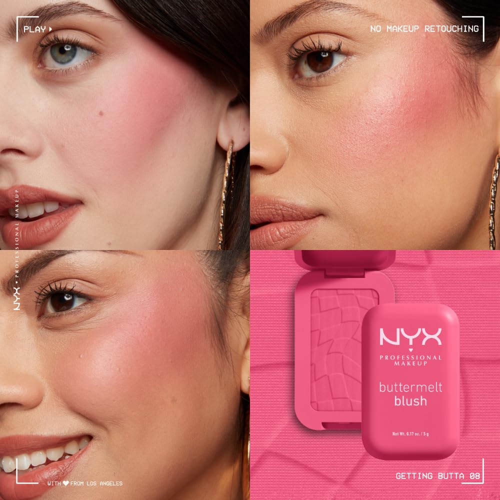 Foto 7 pulgar | Blush Nyx Professional Makeup Buttermelt Powder Decolorante 12 Horas - Venta Internacional.