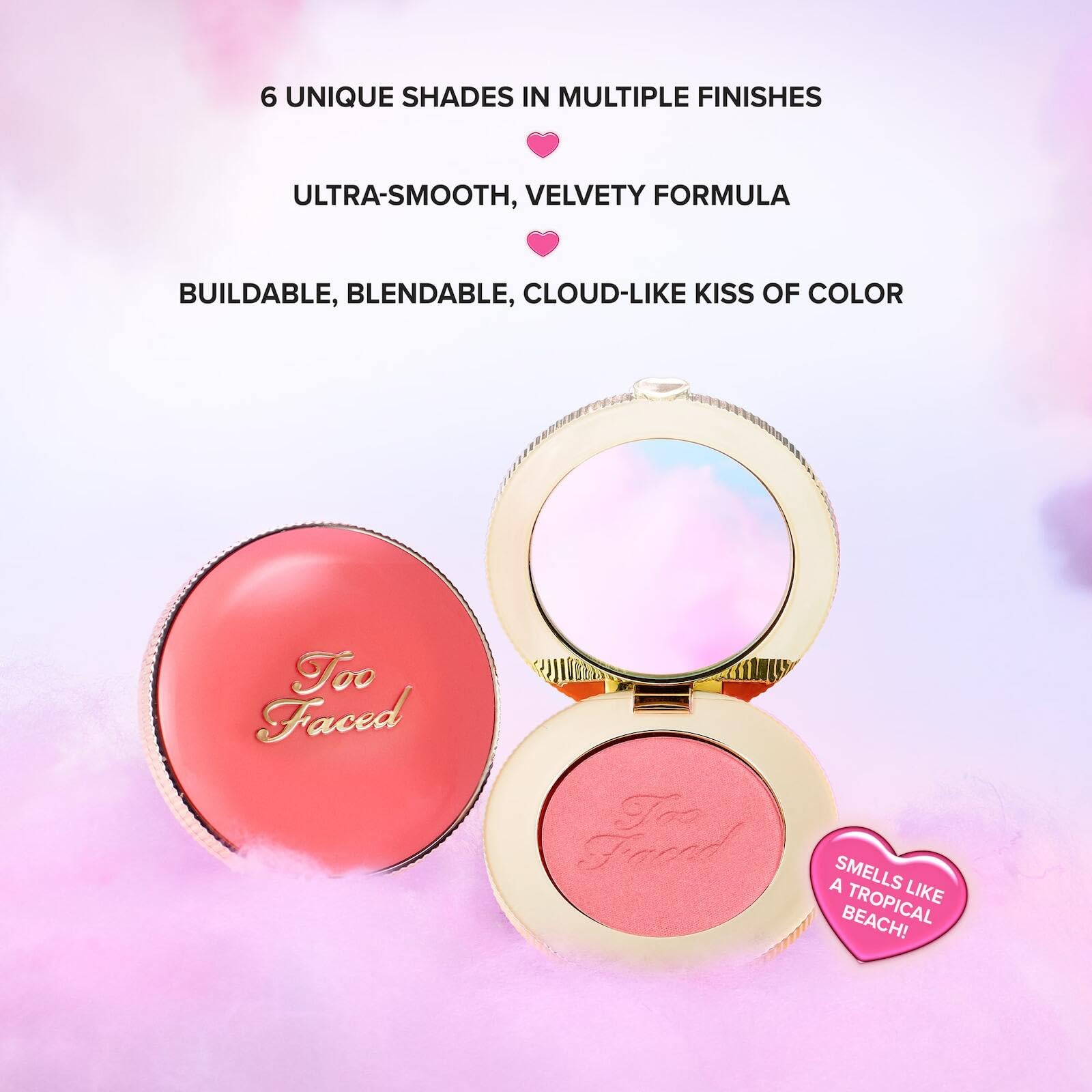 Foto 4 | Blush Too Faced Cloud Crush Tequila Sunset, 5 Ml, Vegano, Libre De Crueldad Animal - Venta Internacional.