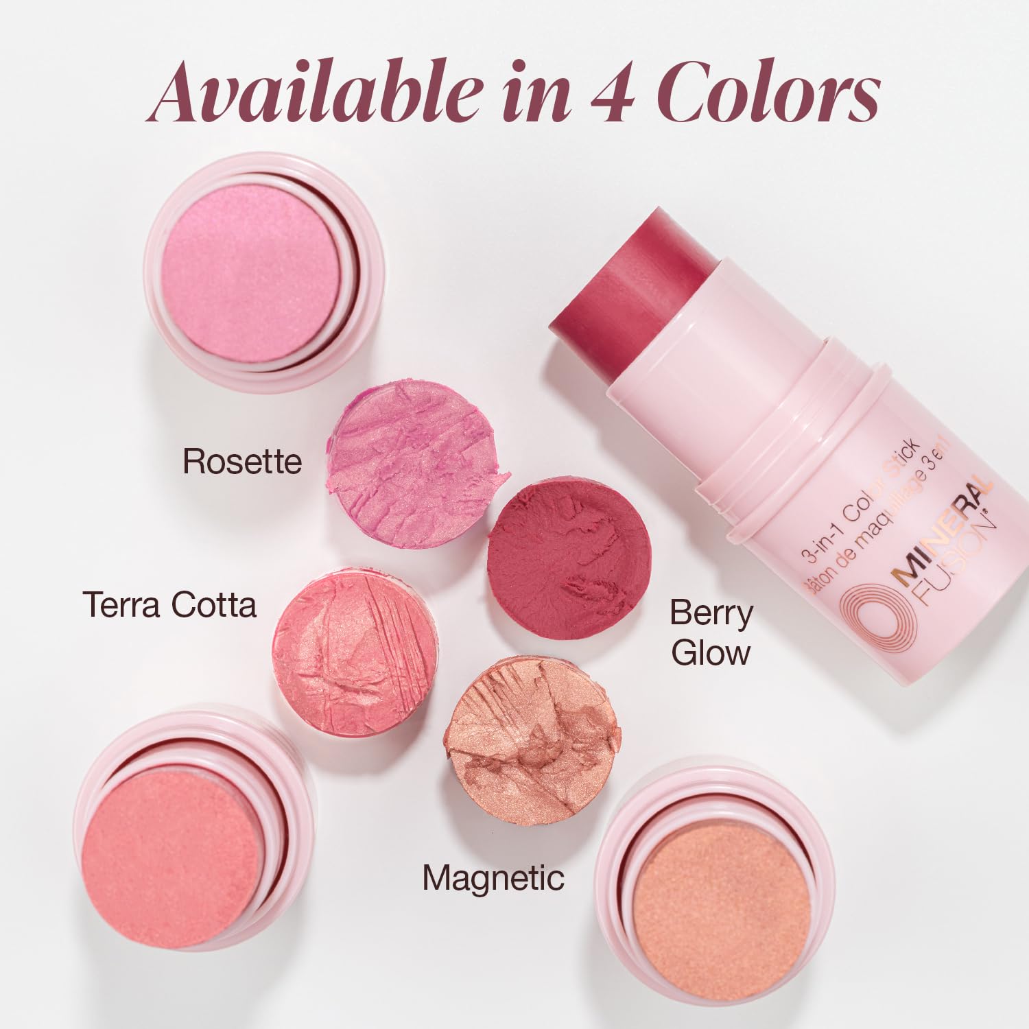 Foto 7 pulgar | Color Stick Mineral Fusion Rosette 3 En 1 Para Labios Y Mejillas - Venta Internacional.