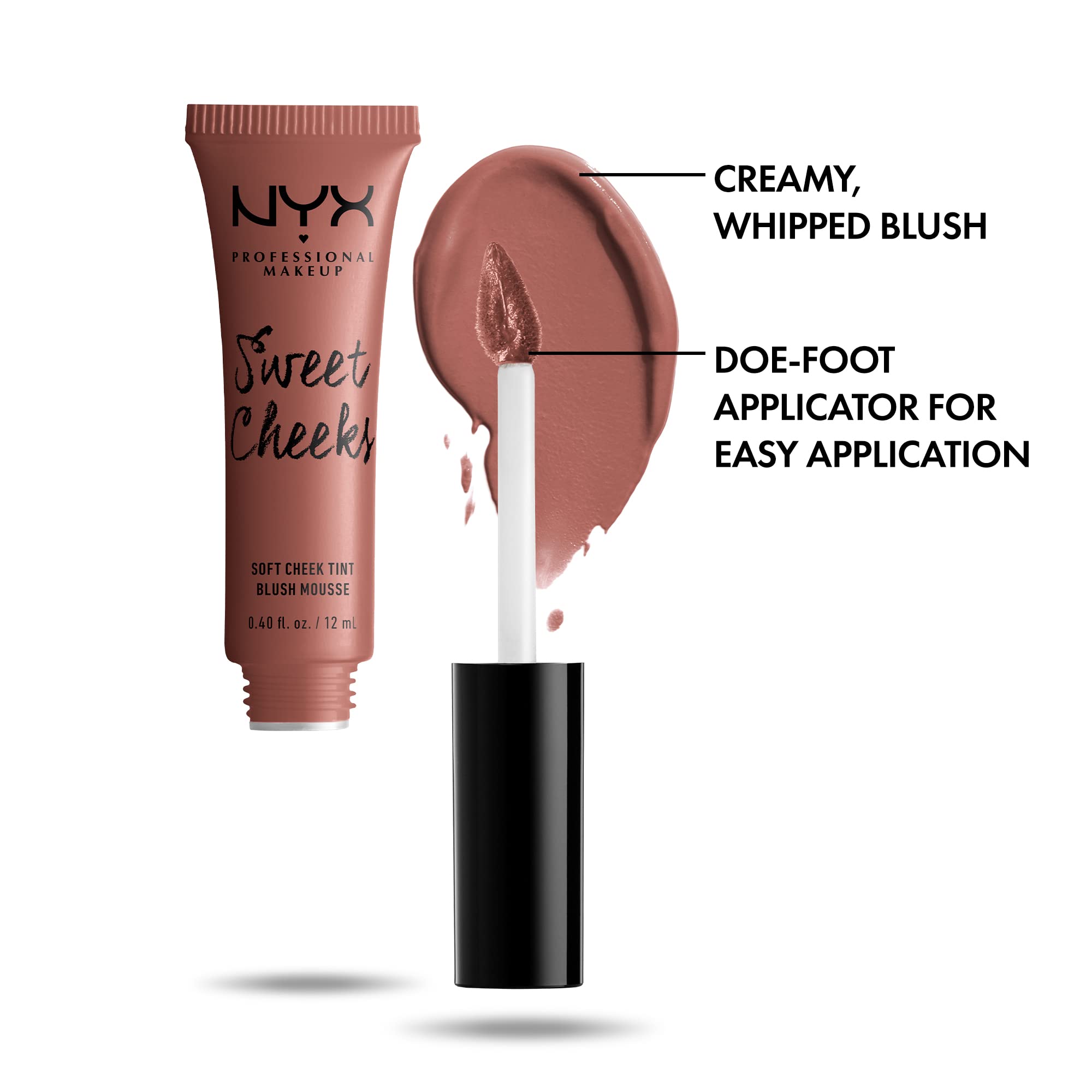Foto 3 pulgar | Colorete En Crema Nyx Professional Makeup Sweet Cheeks Nude'tude - Venta Internacional.
