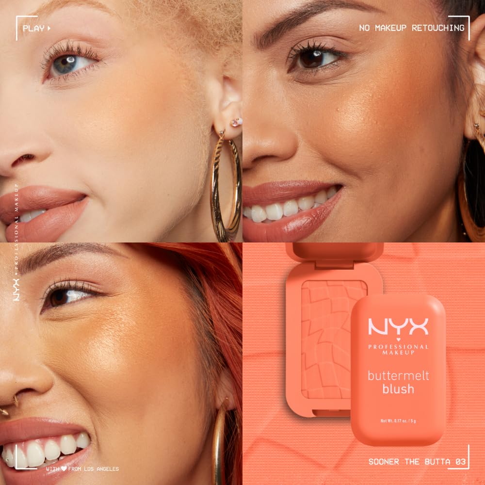 Foto 7 pulgar | Blush Nyx Professional Makeup Buttermelt Sooner The Butta - Venta Internacional.