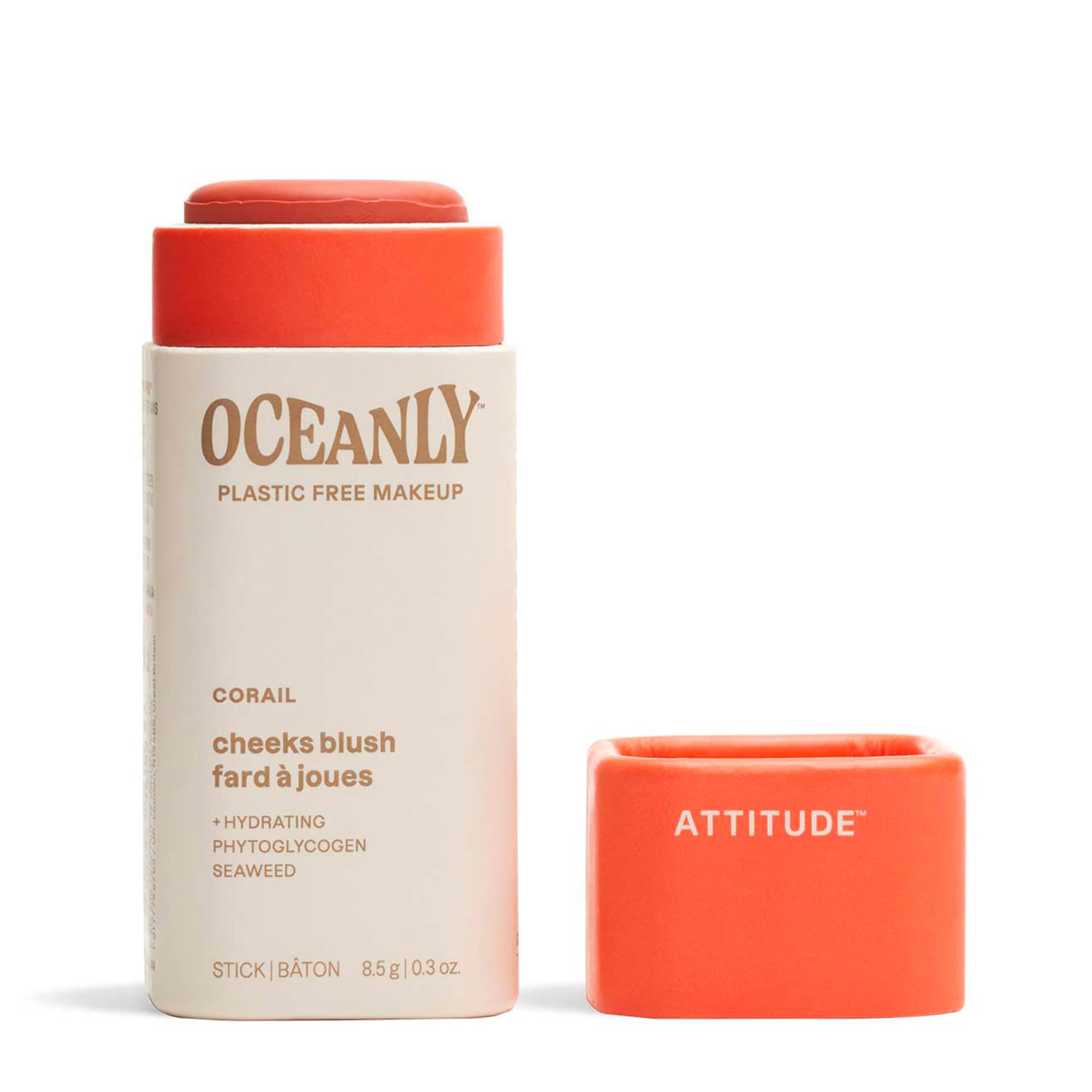 Colorete Attitude Oceanly Corail Sin Plástico, 9 Ml - Venta Internacional.