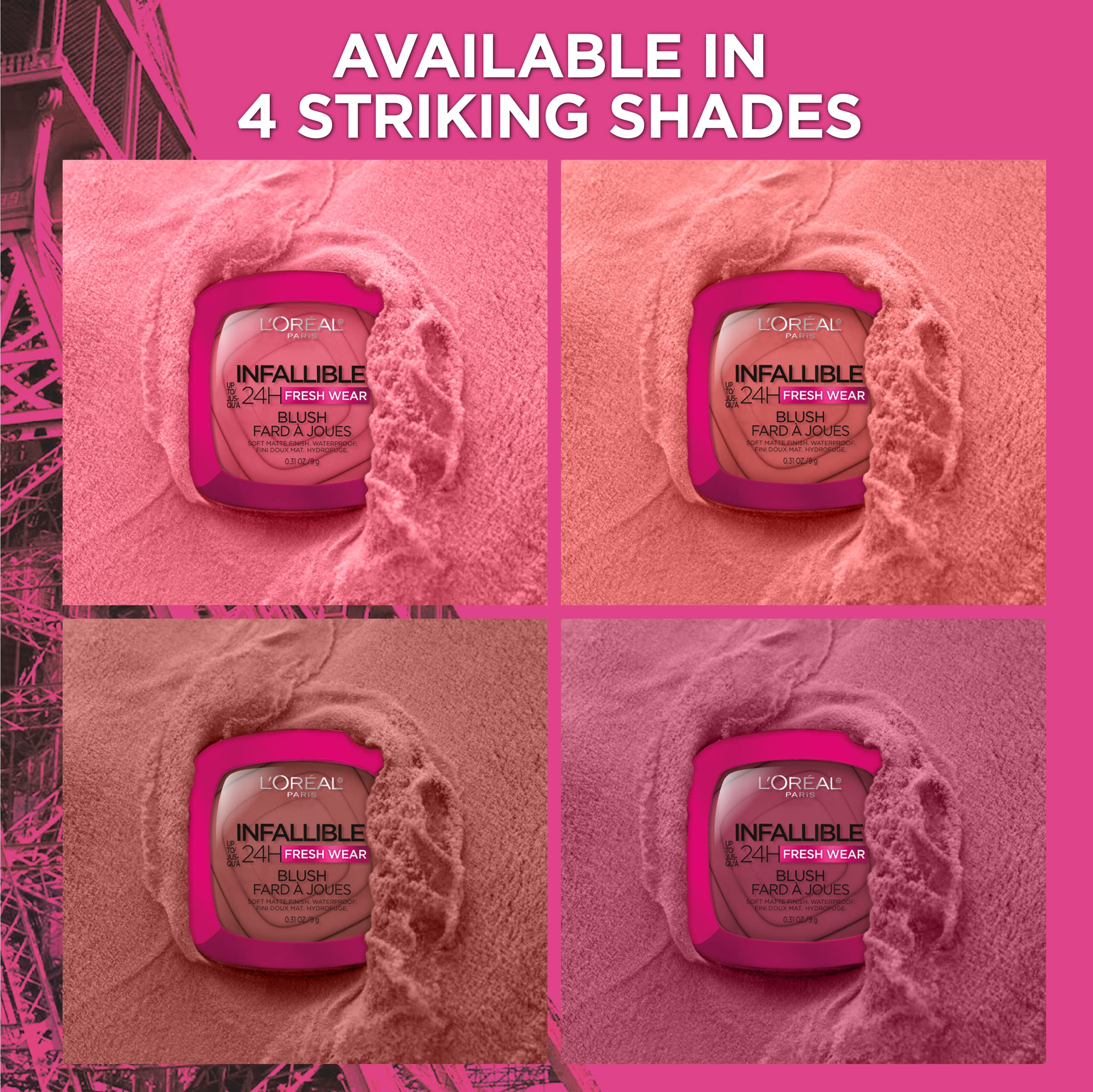 Foto 6 pulgar | Colorete L'oréal Paris Infallible Fresh Wear Confident Pink 10 9 Ml - Venta Internacional.