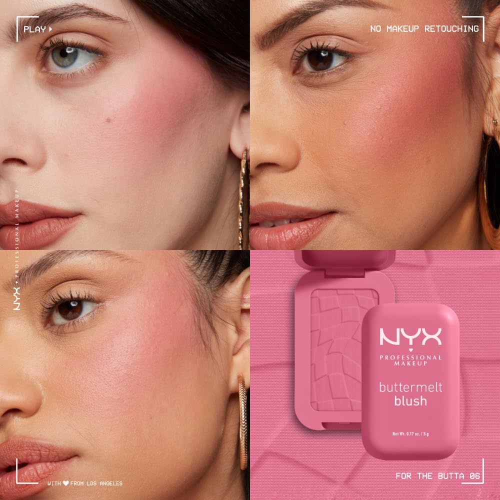 Foto 6 | Rubor En Polvo Nyx Professional Makeup Buttermelt Para 12 Horas De Uso - Venta Internacional.