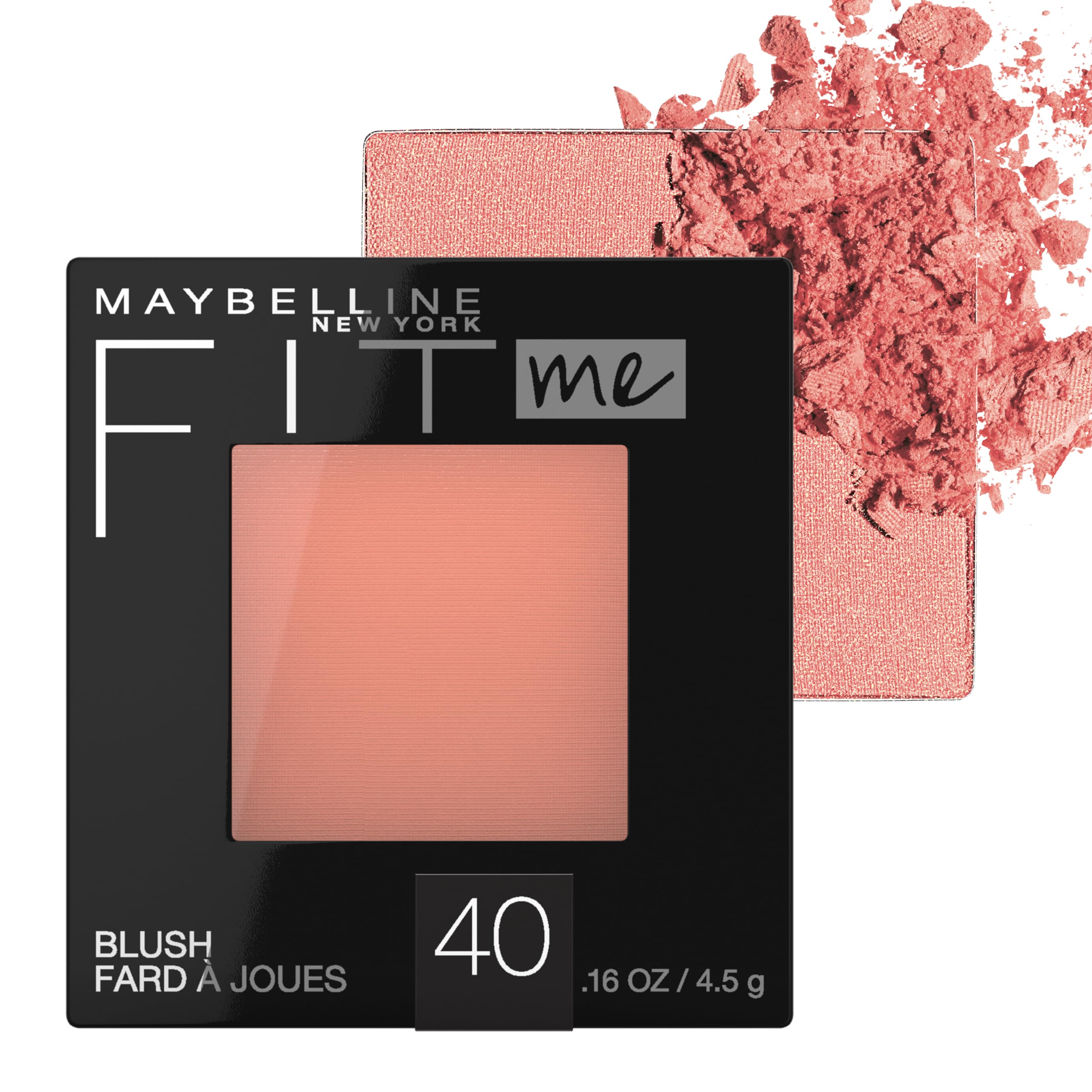 Blush Maybelline Fit Me, Ligero, Suave Y Mezclable, Melocotón - Venta Internacional.