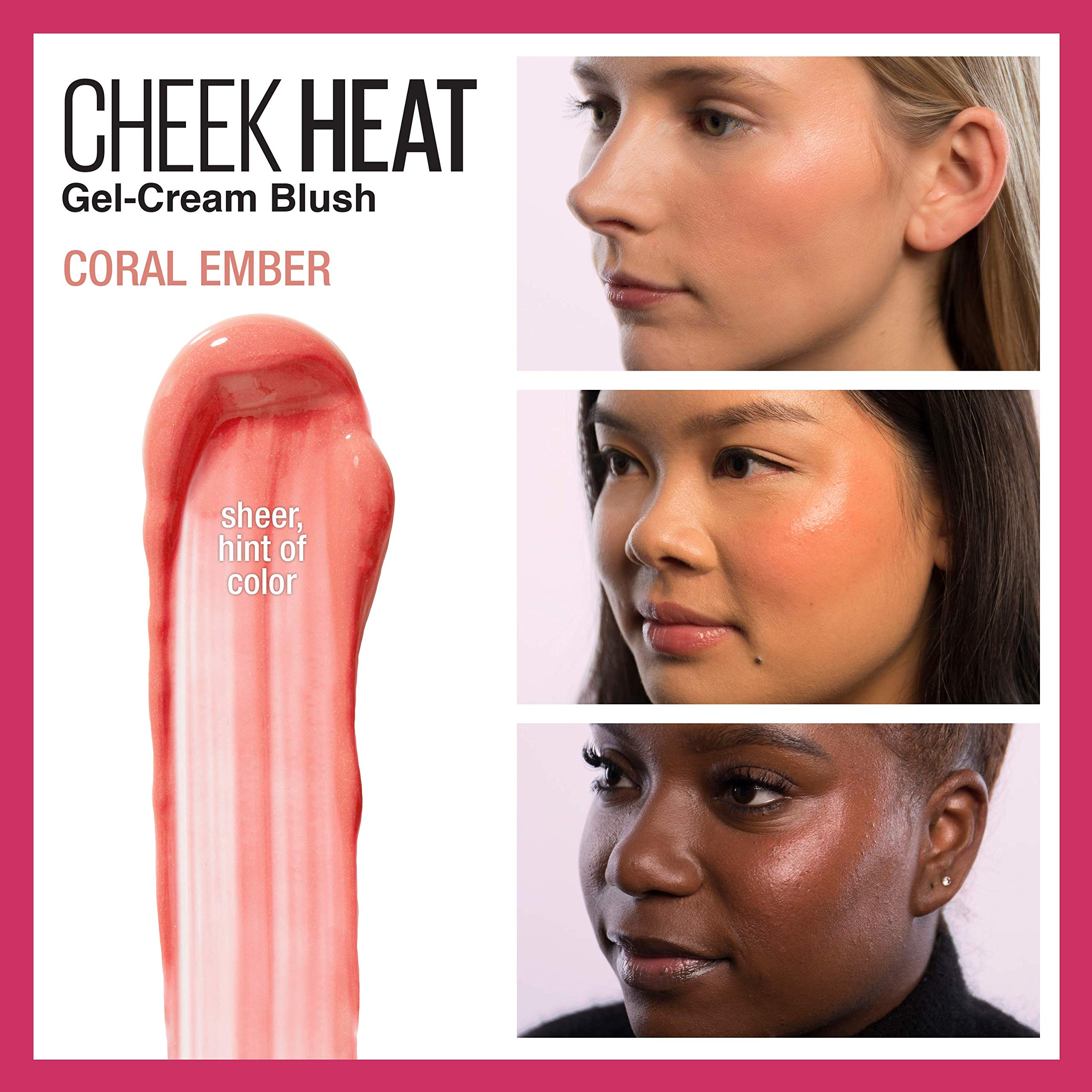 Foto 4 pulgar | Colorete Maybelline New York Cheek Heat Gel-cream Coral - Venta Internacional.