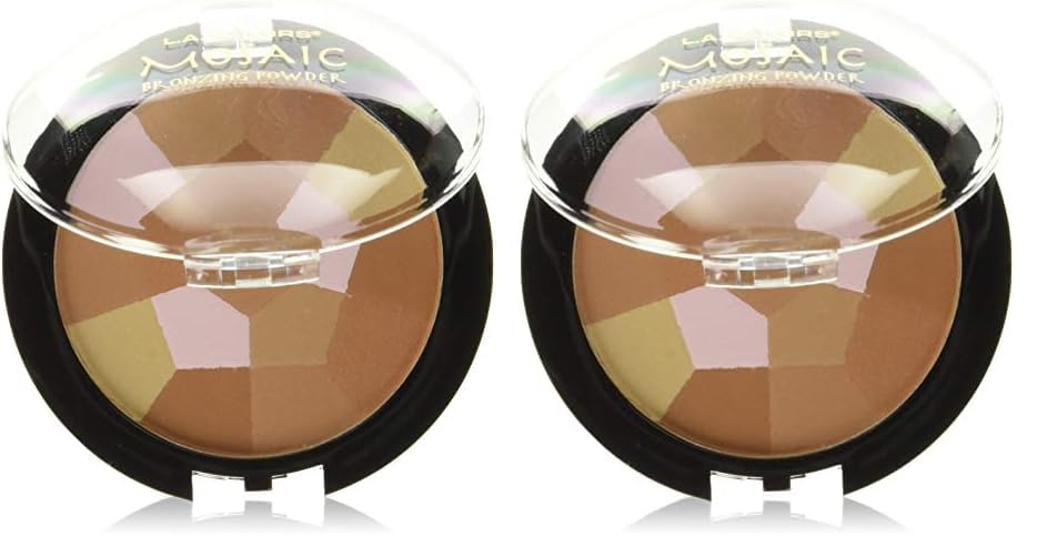 Foto 2 pulgar | Bronzer/blush Compact L.a. Colors Mosaic Golden Bronze, Paquete De 2 - Venta Internacional.