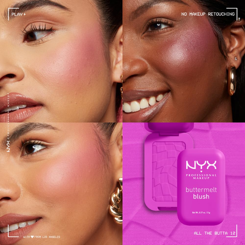 Foto 6 | Colorete En Polvo Nyx Professional Makeup Buttermelt All The Butta - Venta Internacional.