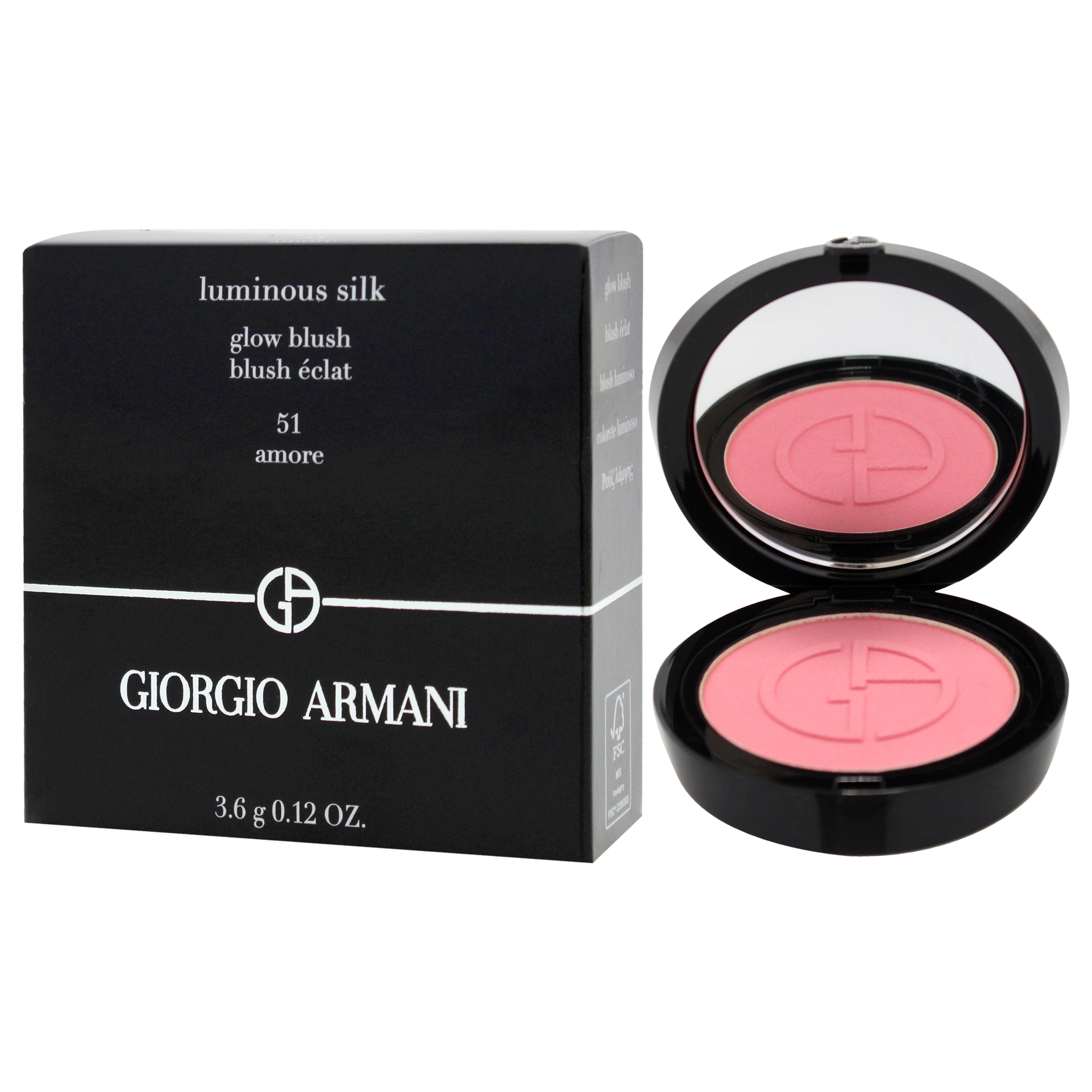 Foto 5 pulgar | Colorete Luminous Silk Glow 51 Amore De Giorgio Armani, 3,5 Ml - Venta Internacional.