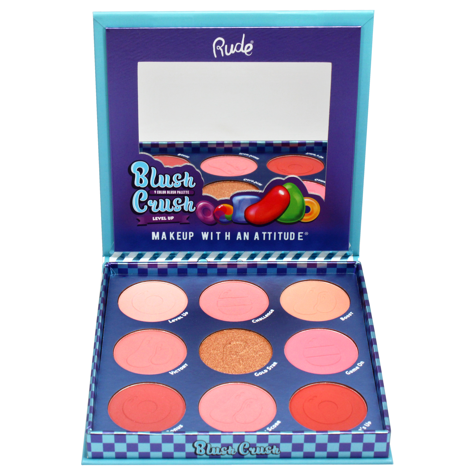 Foto 3 pulgar | Paleta De Coloretes Rude Cosmetics Blush Crush Level Up Para Mujer, 20 Ml - Venta Internacional.