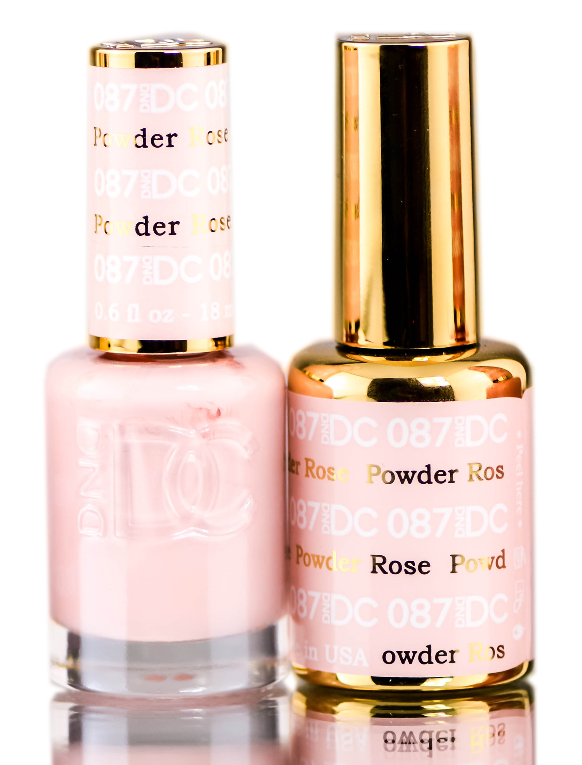 Esmalte En Gel Dnd Dc Powder Rose 087 15ml + Esmalte De Uñas - Venta Internacional.