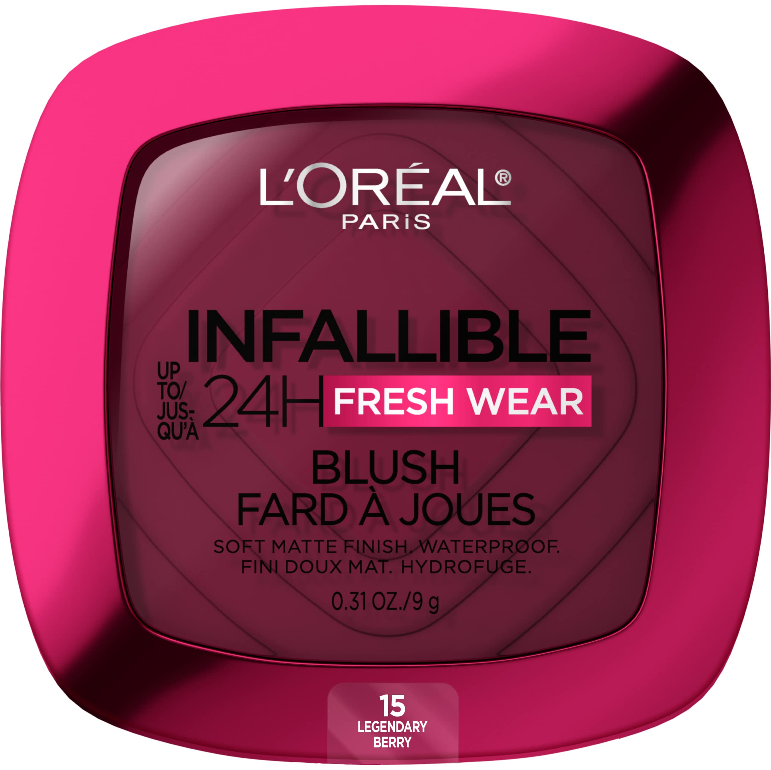 Foto 2 pulgar | Colorete L'oreal Paris Infallible Fresh Wear Soft Matte Legendary Berry 15 9 Ml - Venta Internacional.