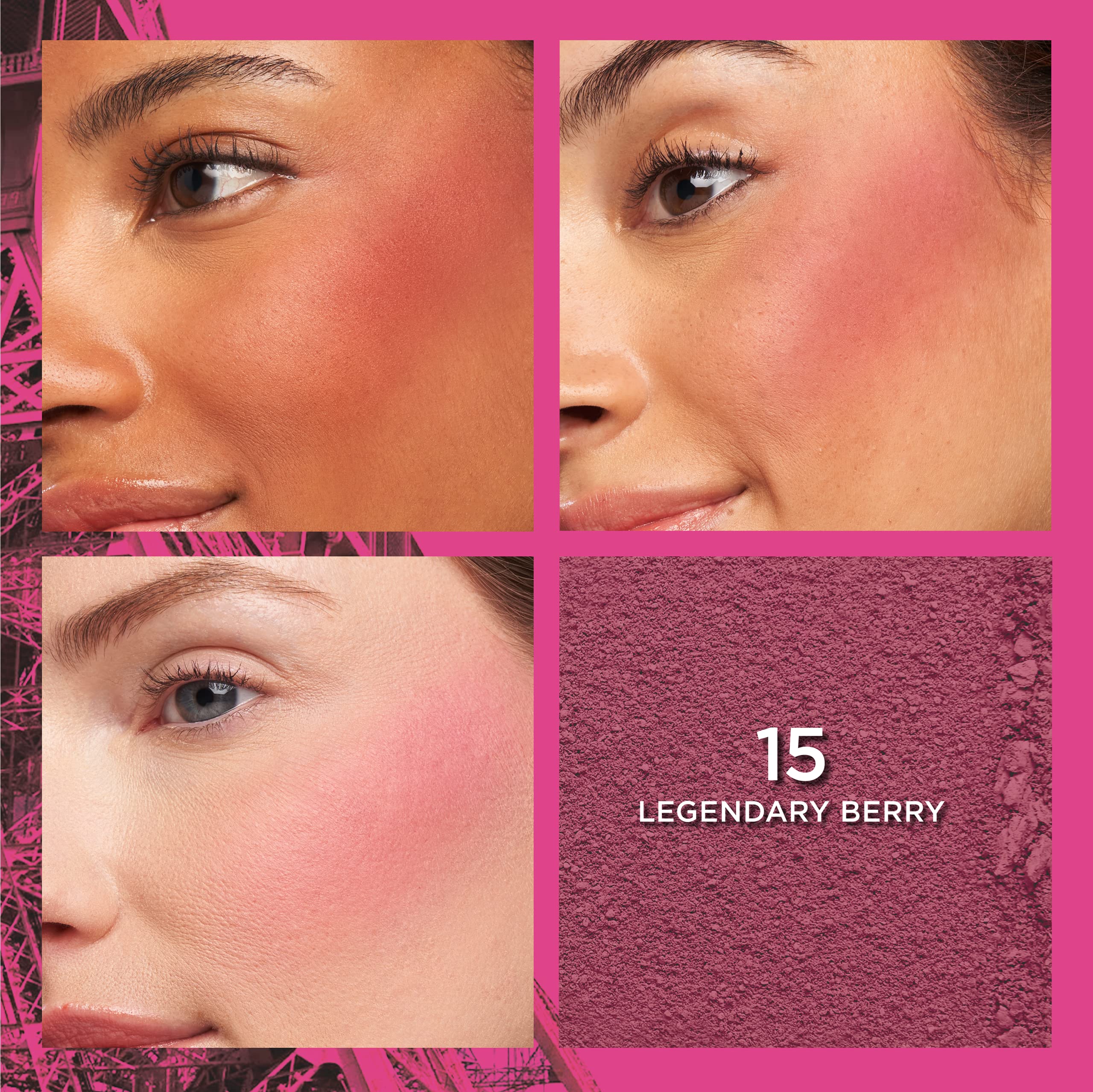 Foto 3 pulgar | Colorete L'oreal Paris Infallible Fresh Wear Soft Matte Legendary Berry 15 9 Ml - Venta Internacional.