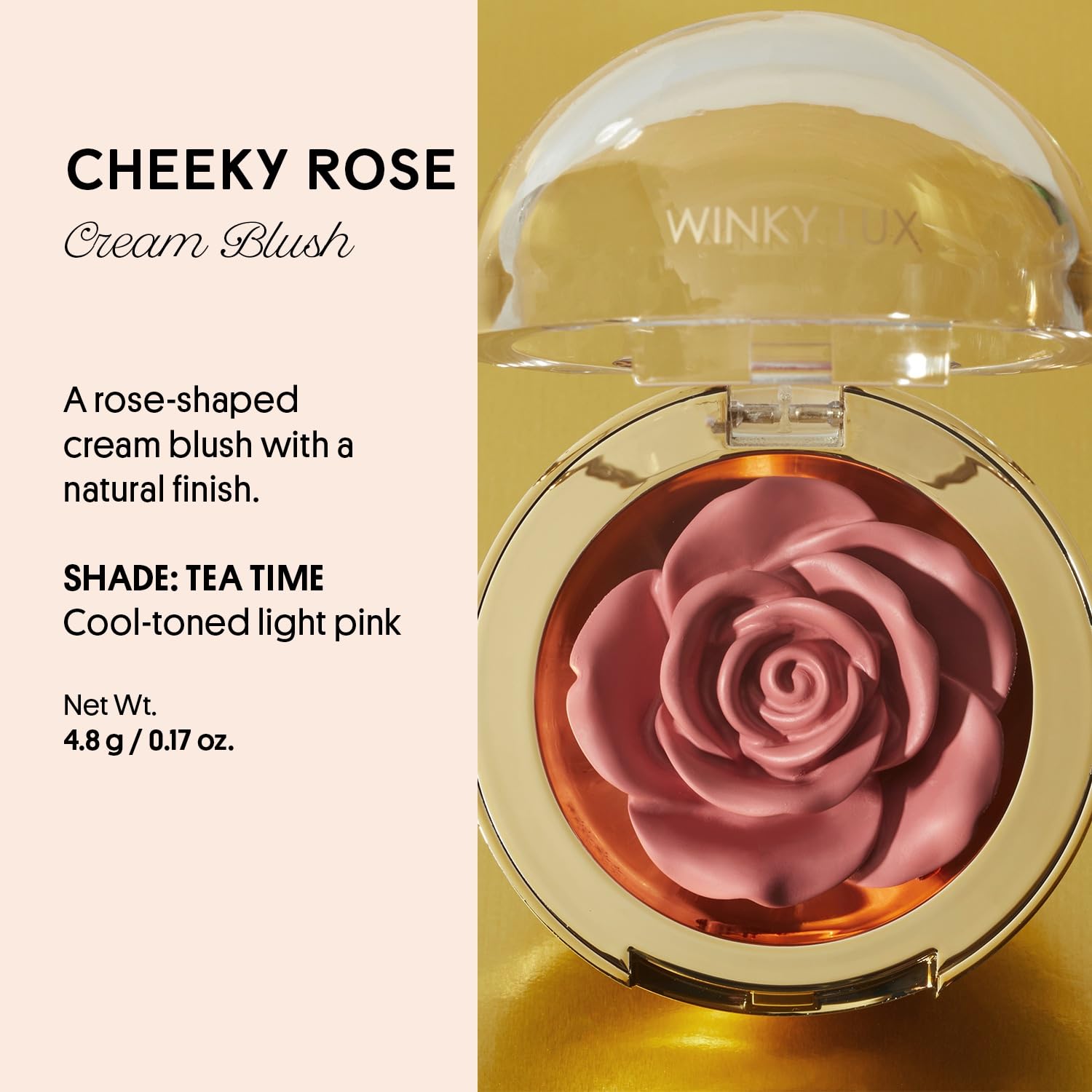 Foto 2 | Colorete En Crema Winky Lux Cheeky Rose Pink Tea Time - Venta Internacional.