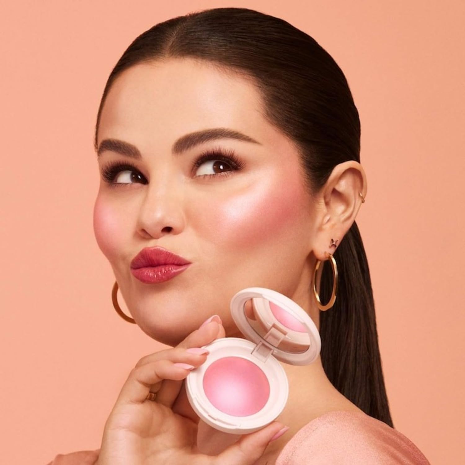 Foto 4 pulgar | Colorete En Polvo Rare Beauty De Selena Gomez Soft Pinch Happy - Venta Internacional.
