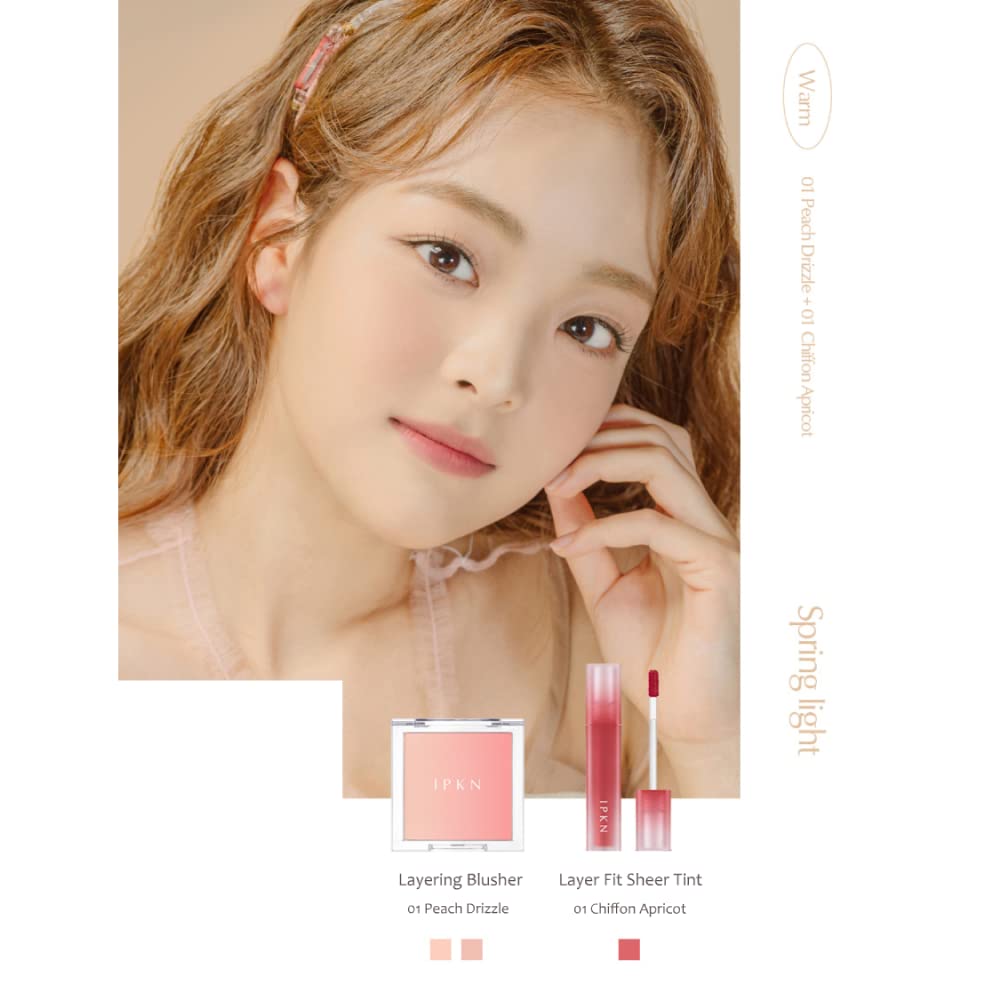 Foto 6 | Blush Ipkn Personal Mood Soft Layering #01 Peach Drizzle - Venta Internacional.