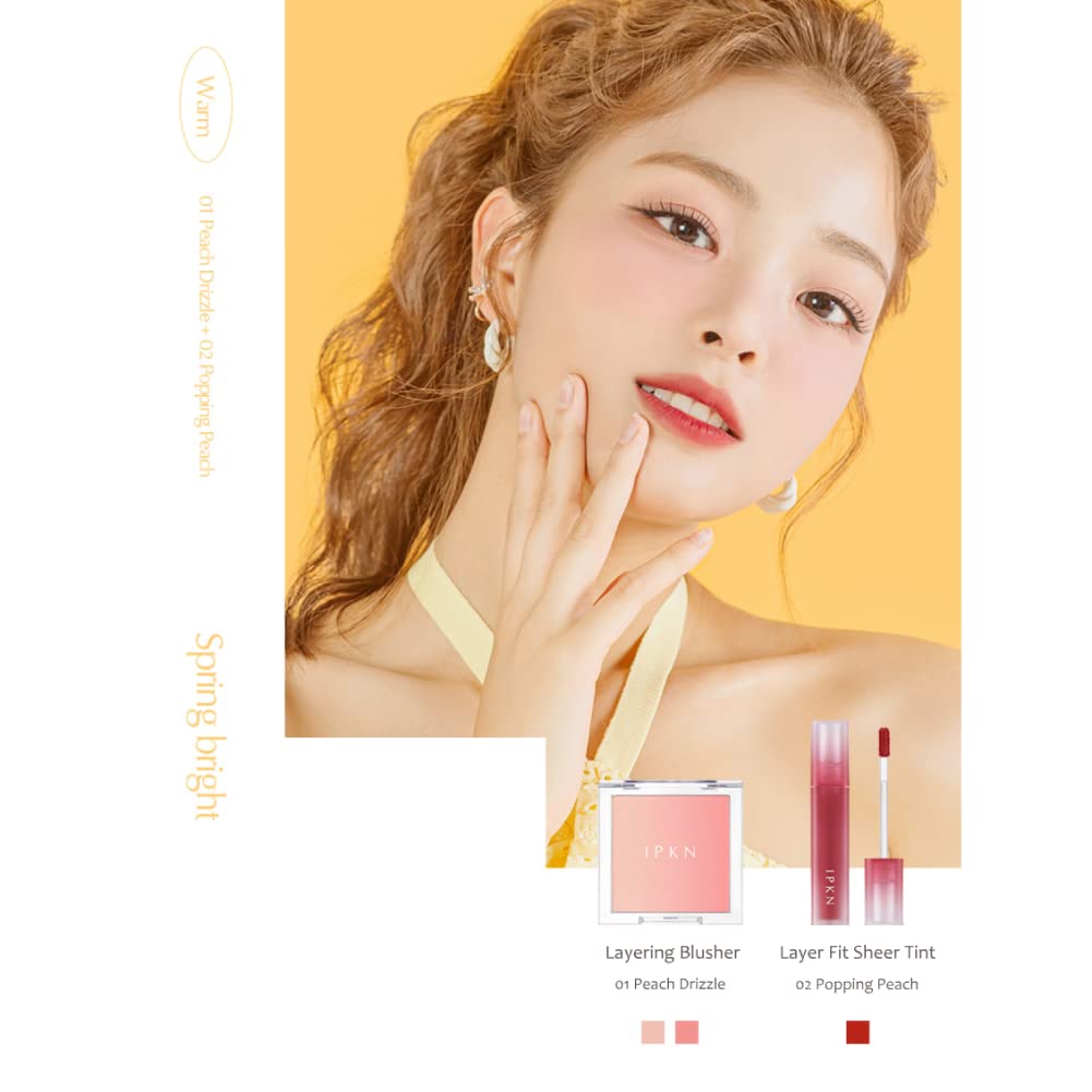 Foto 8 pulgar | Blush Ipkn Personal Mood Soft Layering #01 Peach Drizzle - Venta Internacional.