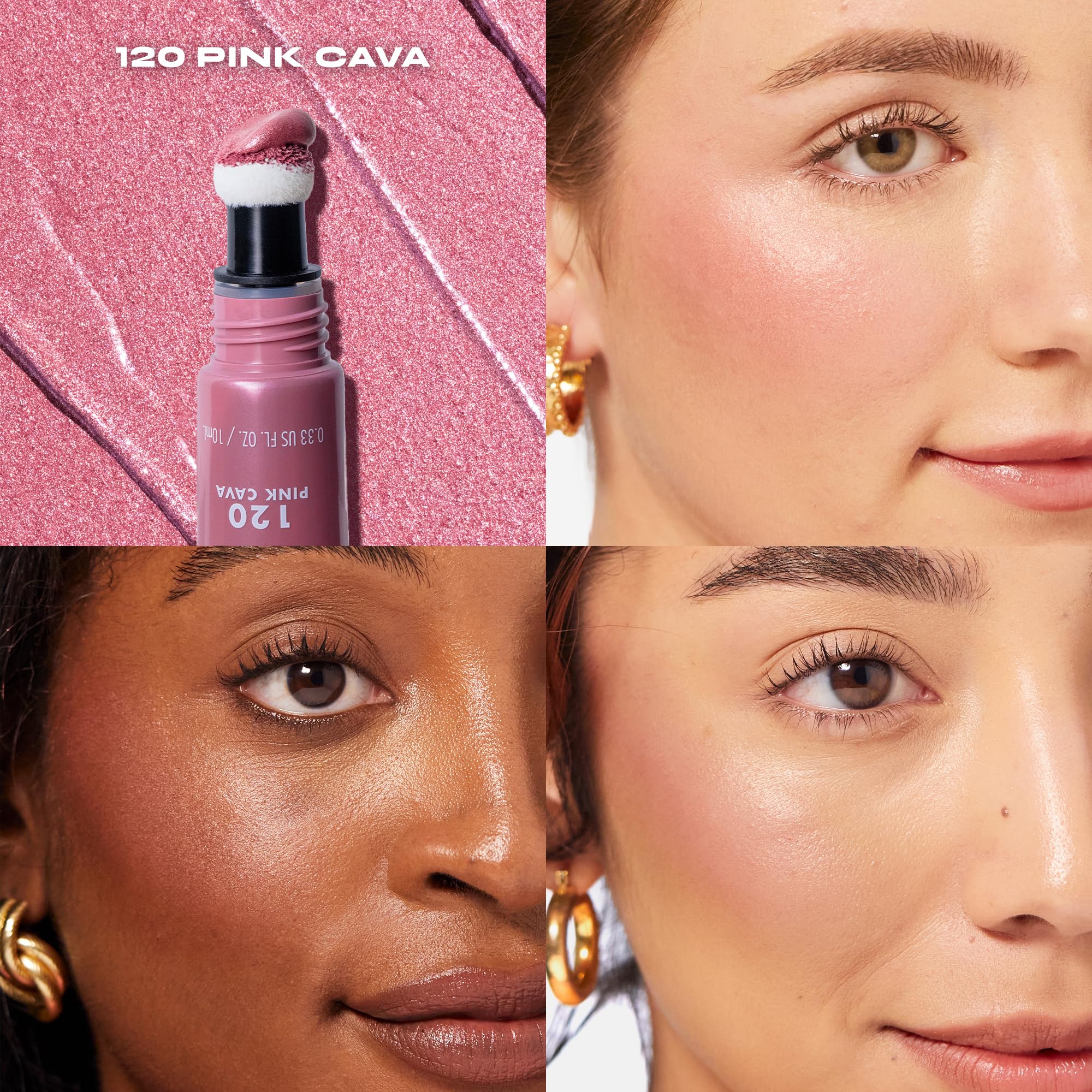 Foto 3 pulgar | Iluminador Blush And Glow Milani Cheek Kiss 120 Pink Cava - Venta Internacional.