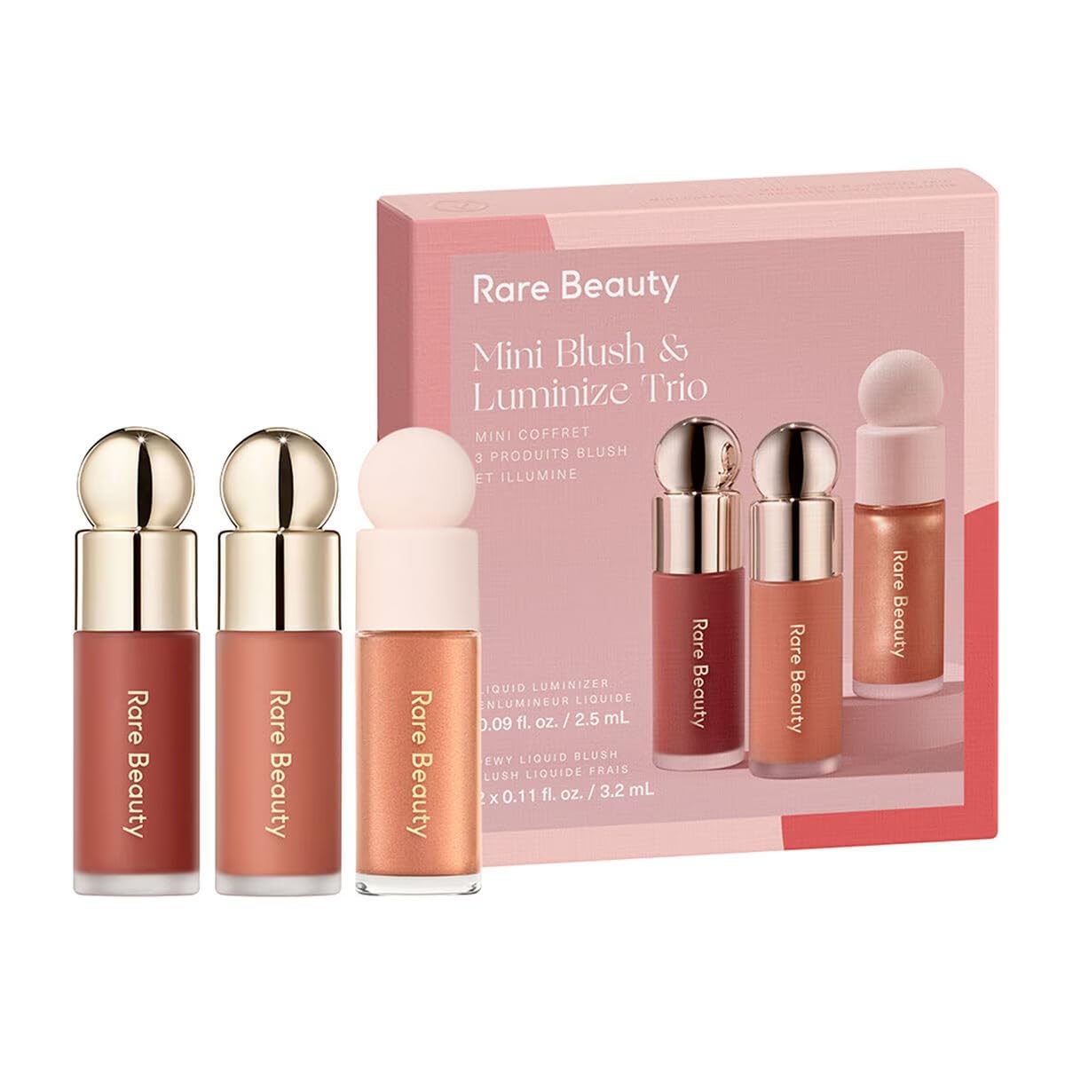 Foto 2 pulgar | Mini Blush & Luminize Trio De Edición Limitada De Makeup Rare Beauty - Venta Internacional.