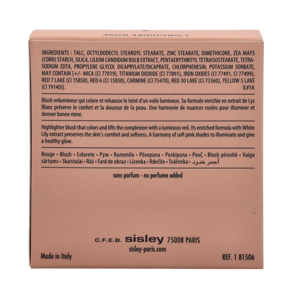 Foto 7 pulgar | Rubor Iluminador Sisley L'orchidee Con Lirio Blanco, Rosa, 15 Ml - Venta Internacional.