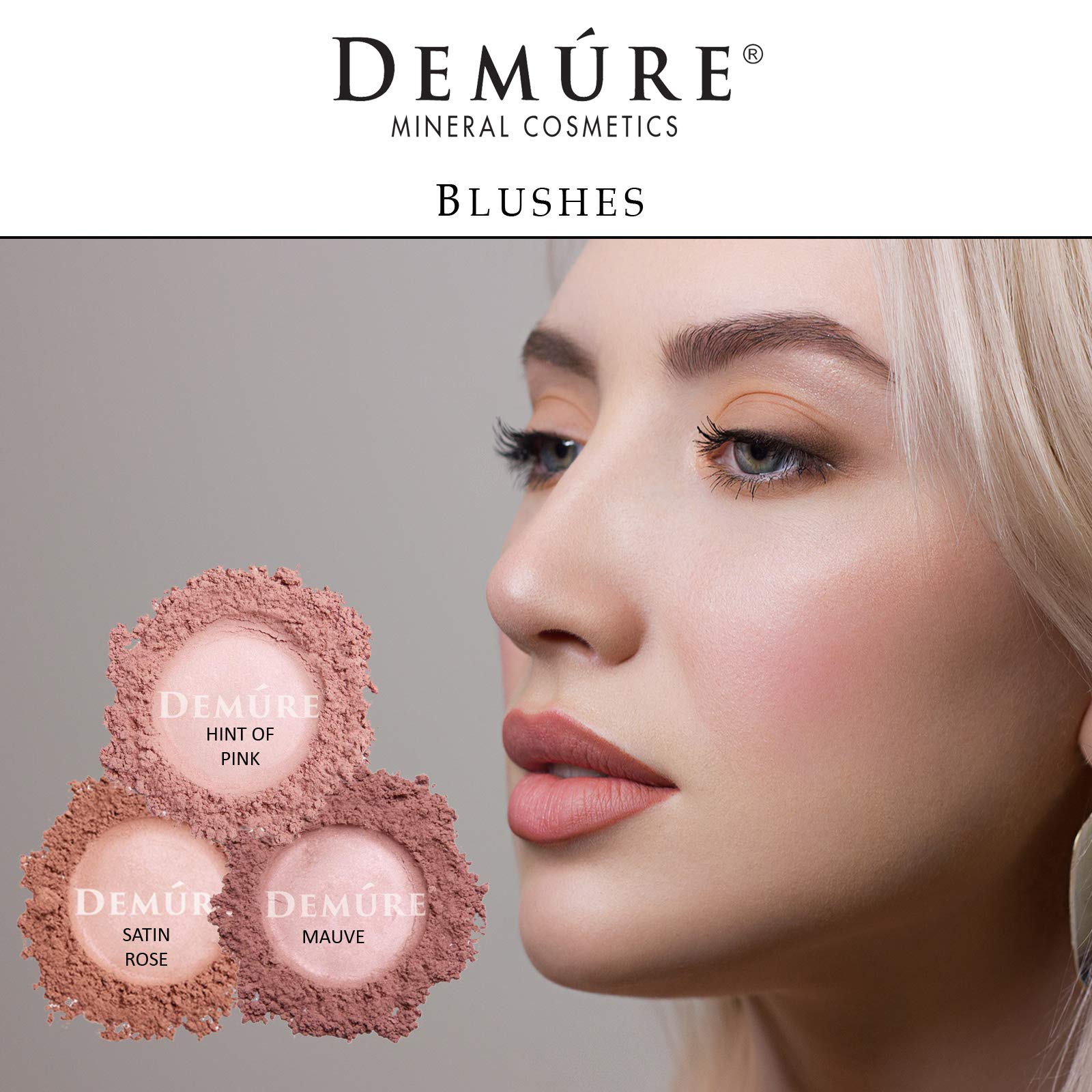 Foto 6 | Maquillaje Mineral Blush Demure Mauve Loose Powder Free Cruelty Free - Venta Internacional.