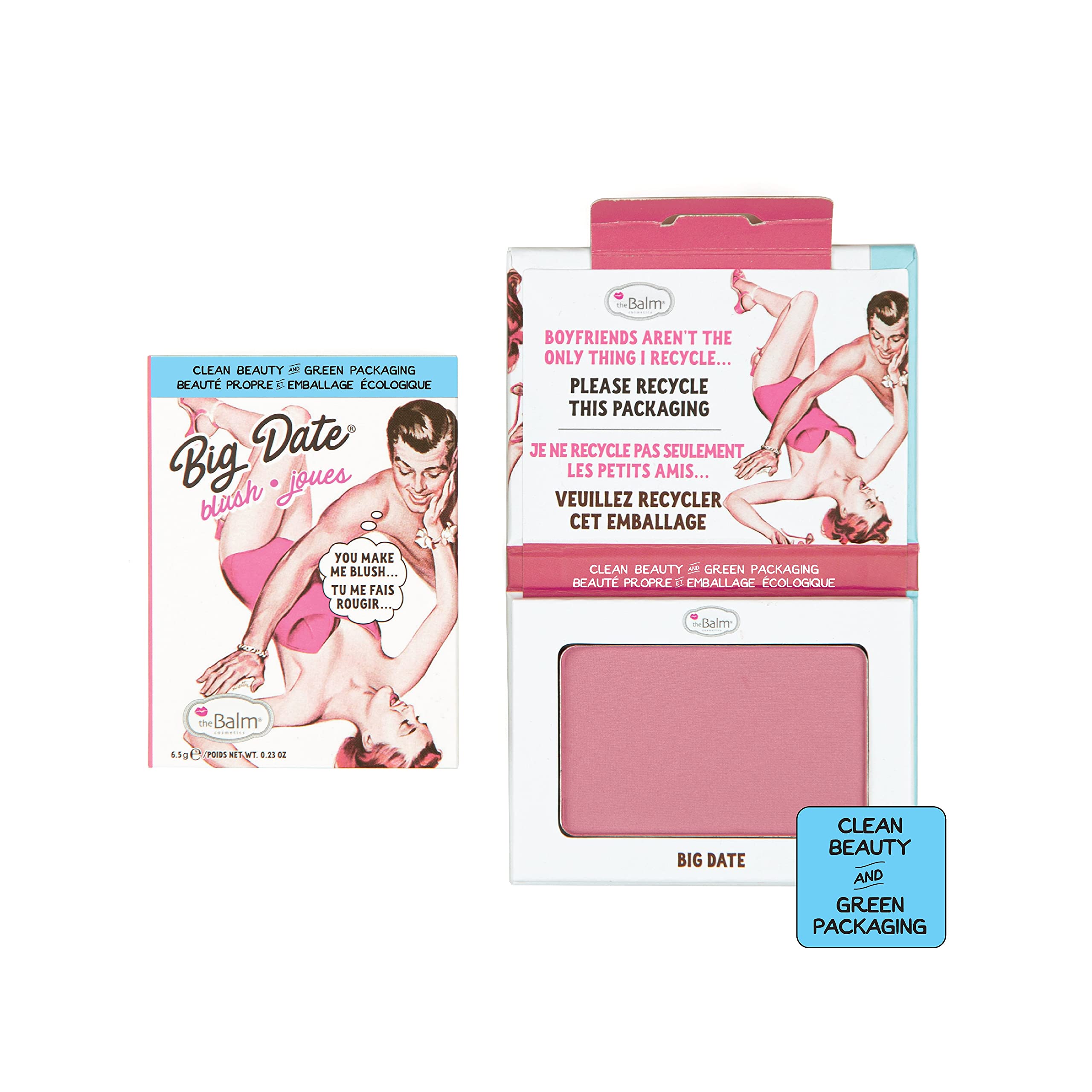 Foto 2 pulgar | Colorete En Polvo Thebalm Clean And Green Big Date - Venta Internacional.