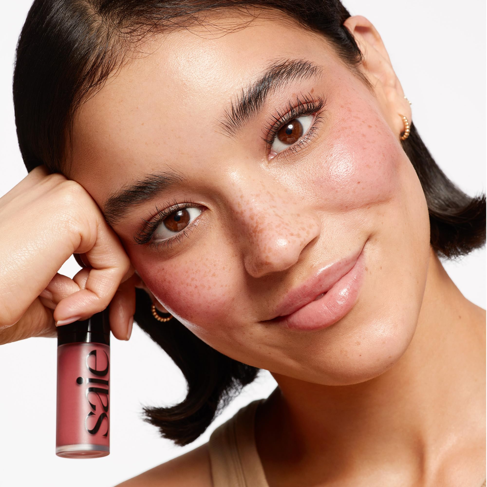 Foto 7 pulgar | Rubor Líquido Saie Dew Blush Mauve Chilly 12 Ml Con Aplicador - Venta Internacional.